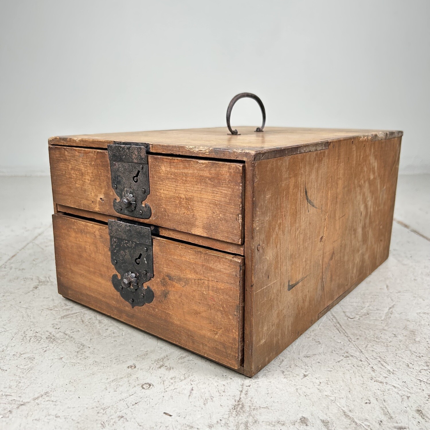 Antieke Kake-suzuri (懸硯) Meiji periode Japan