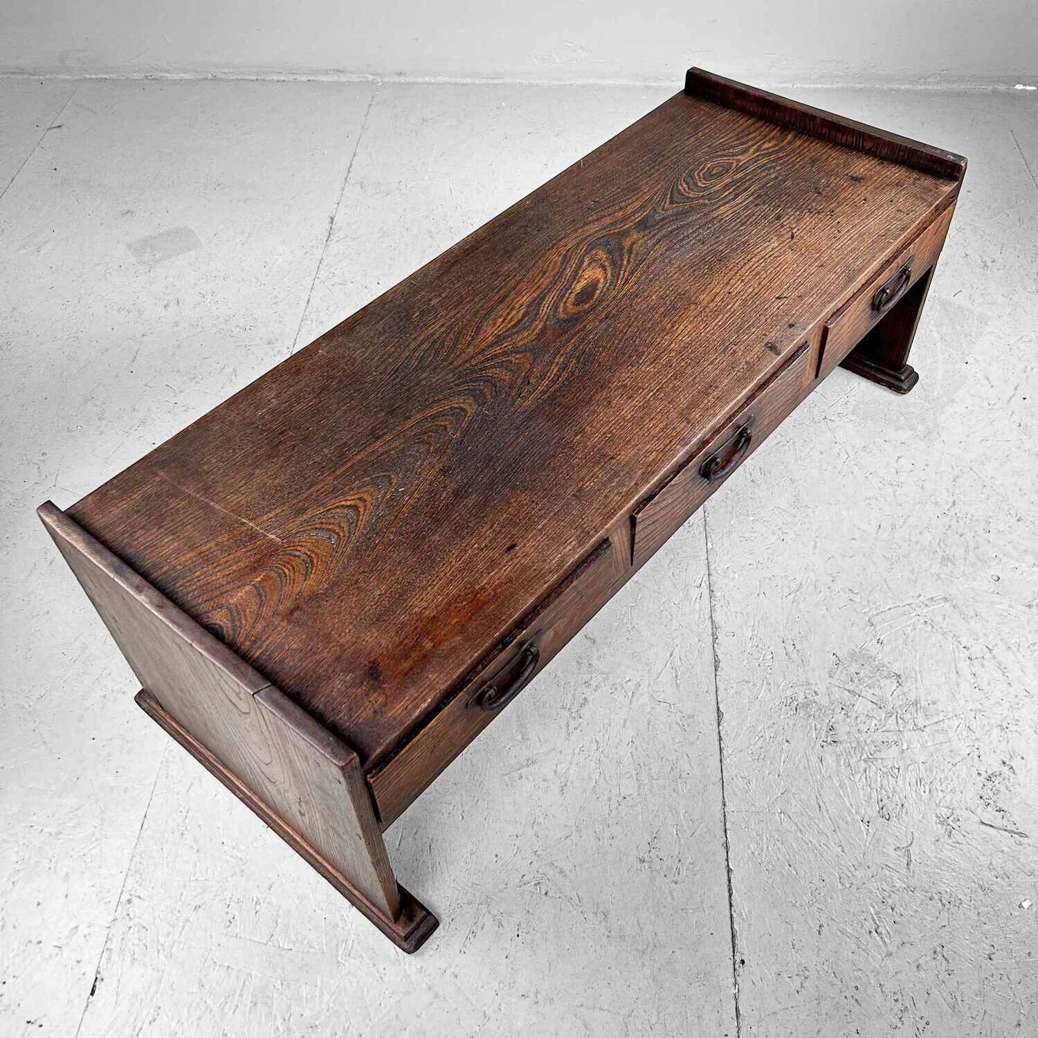 Japanese Zen Calligraphy Writing Table from the Meiji period (1852-1912).