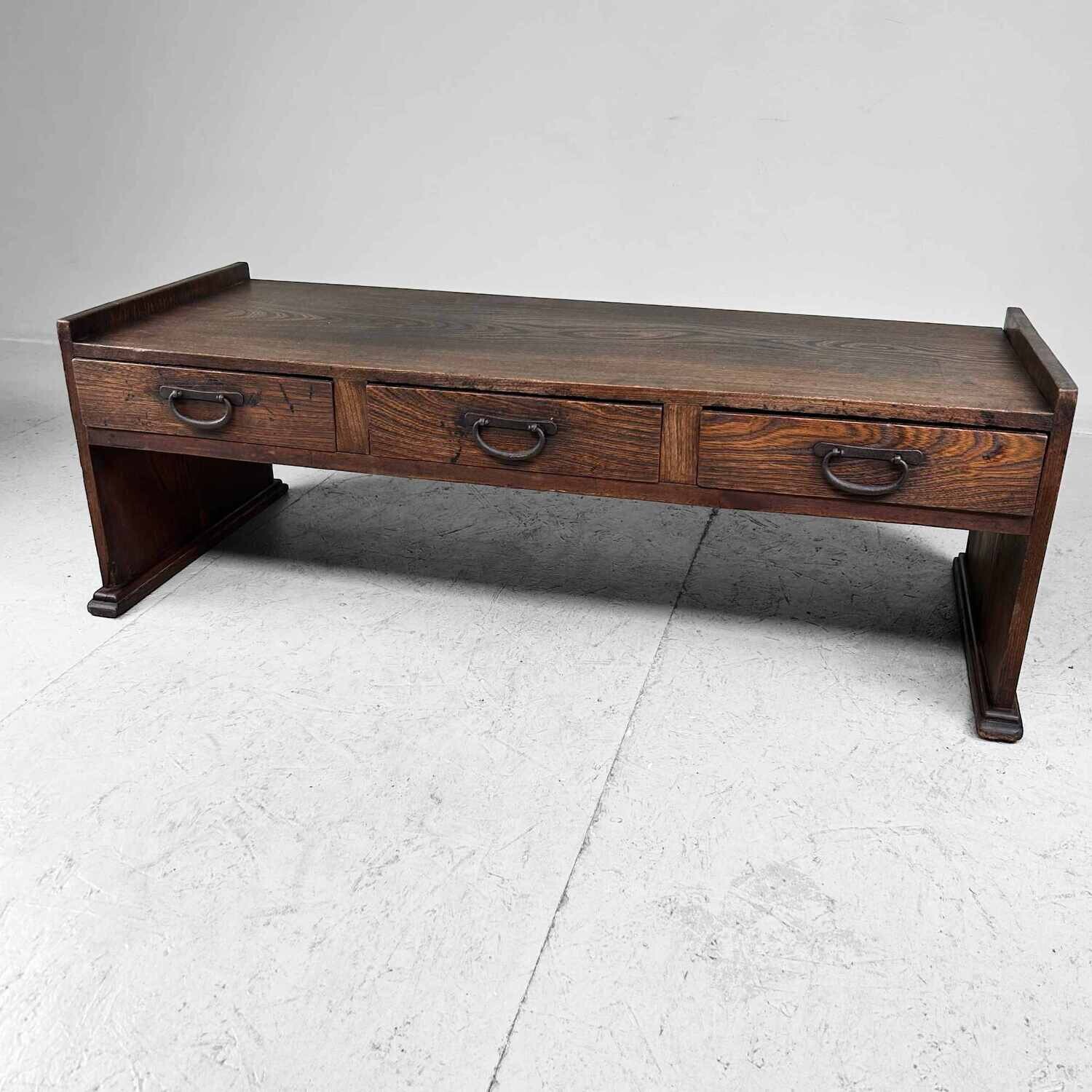 Japanese Zen Calligraphy Writing Table from the Meiji period (1852-1912).