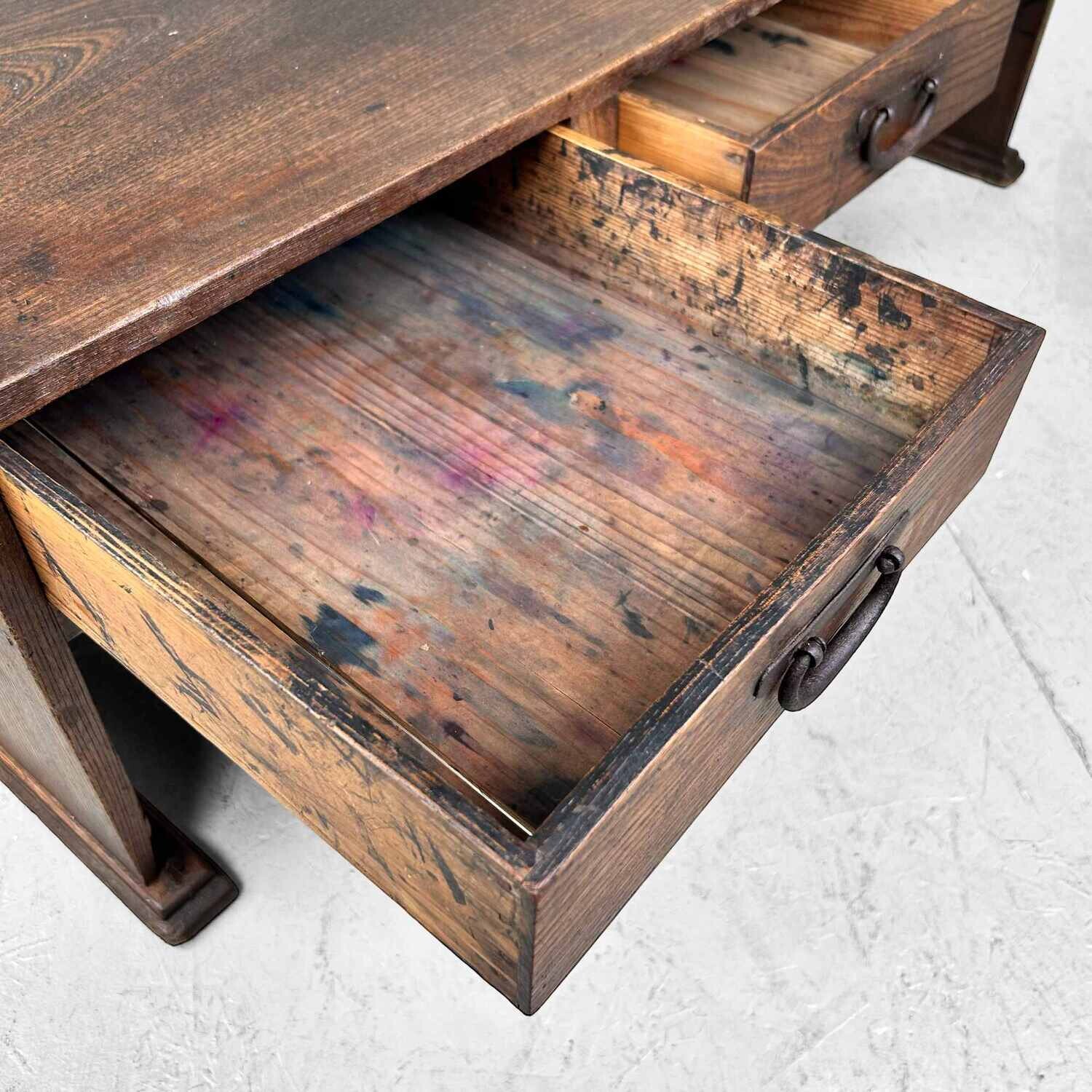 Japanese Zen Calligraphy Writing Table from the Meiji period (1852-1912).