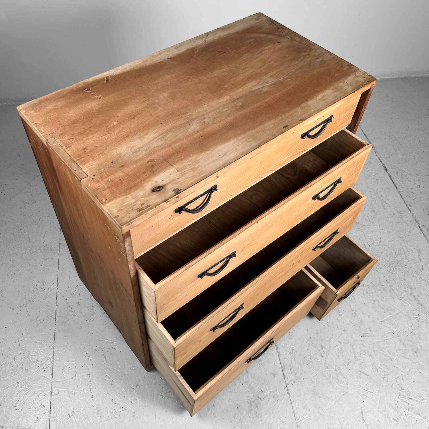 Antieke Tansu Japans Kastje Taishō-jaren