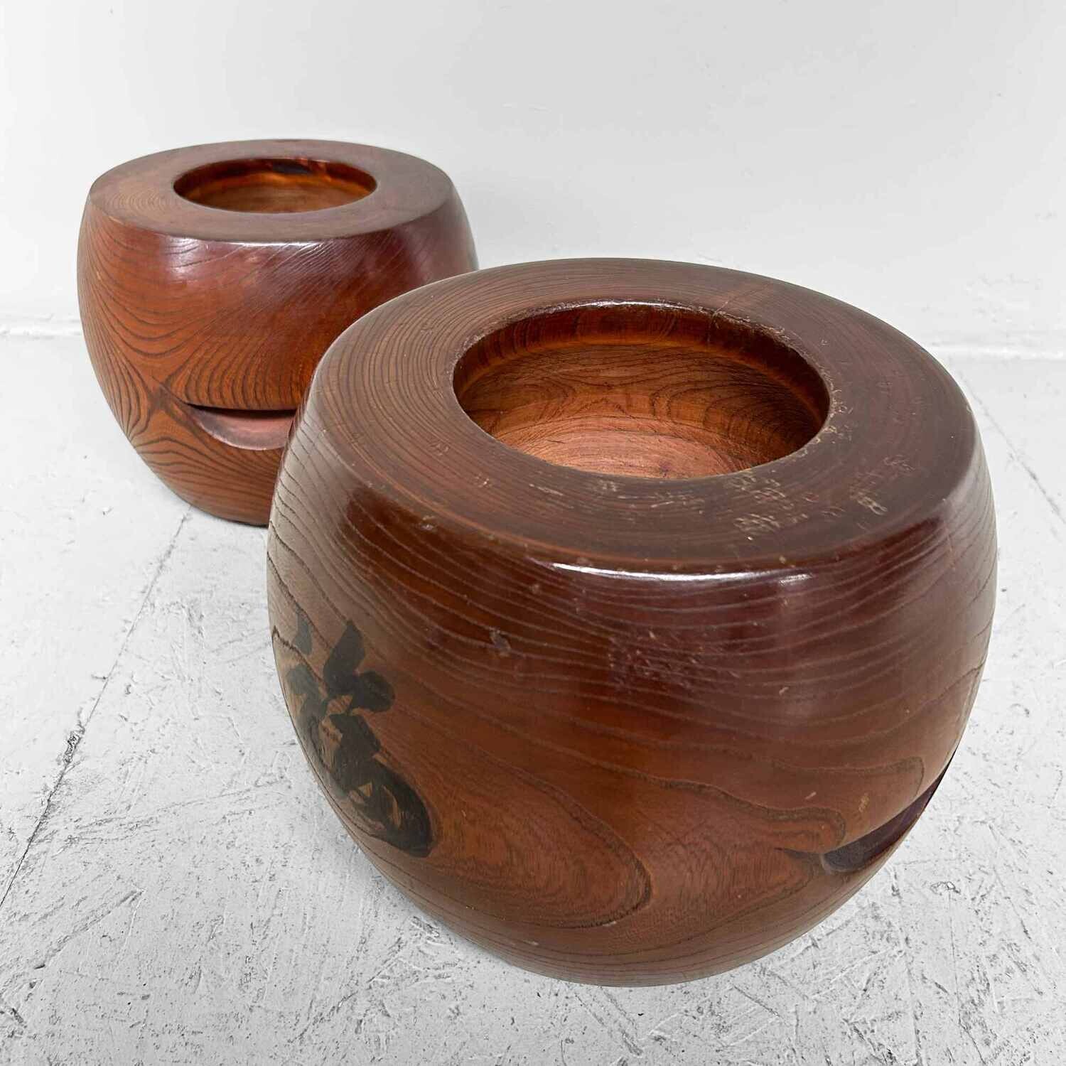 Set Massief Houten Hibachi Zen Tempel Japan jaren '20