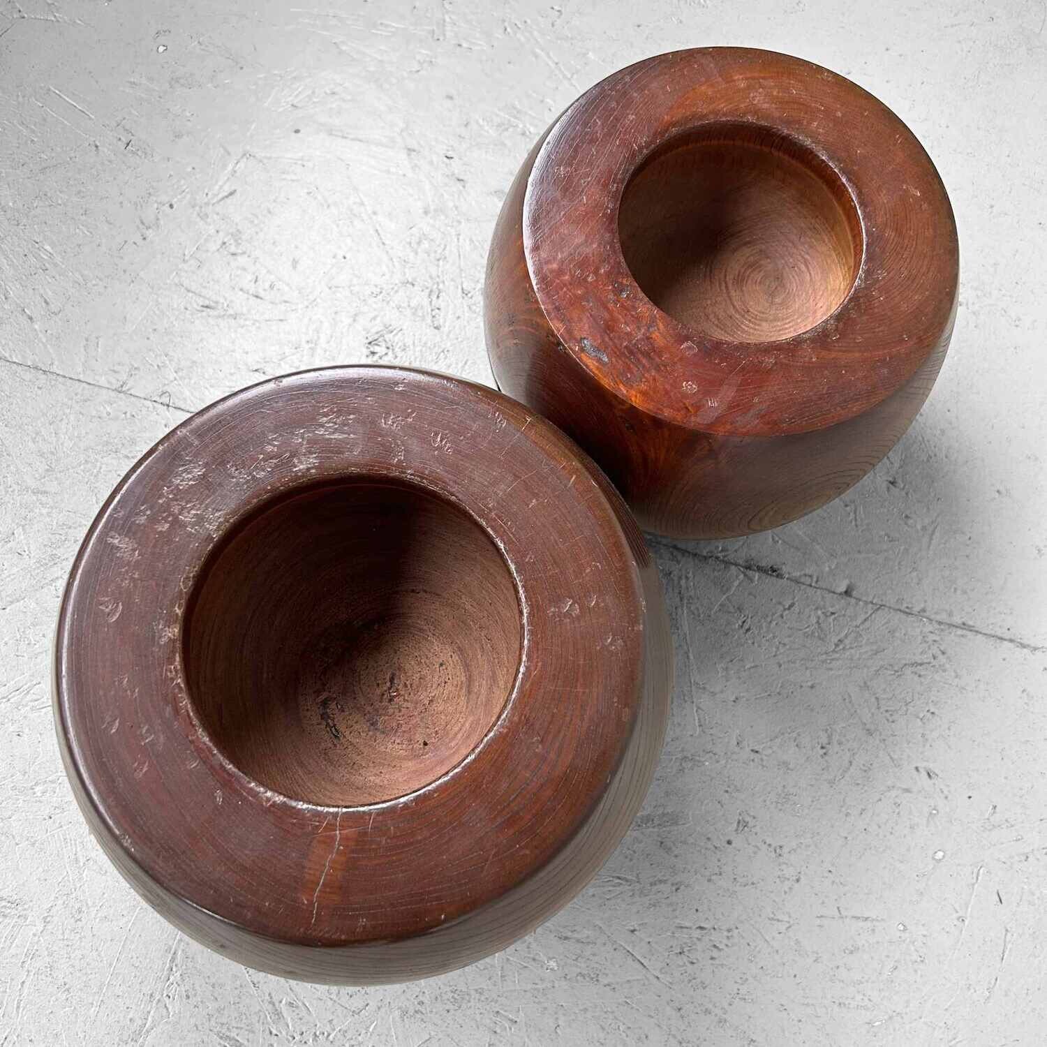 Set Massief Houten Hibachi Zen Tempel Japan jaren '20