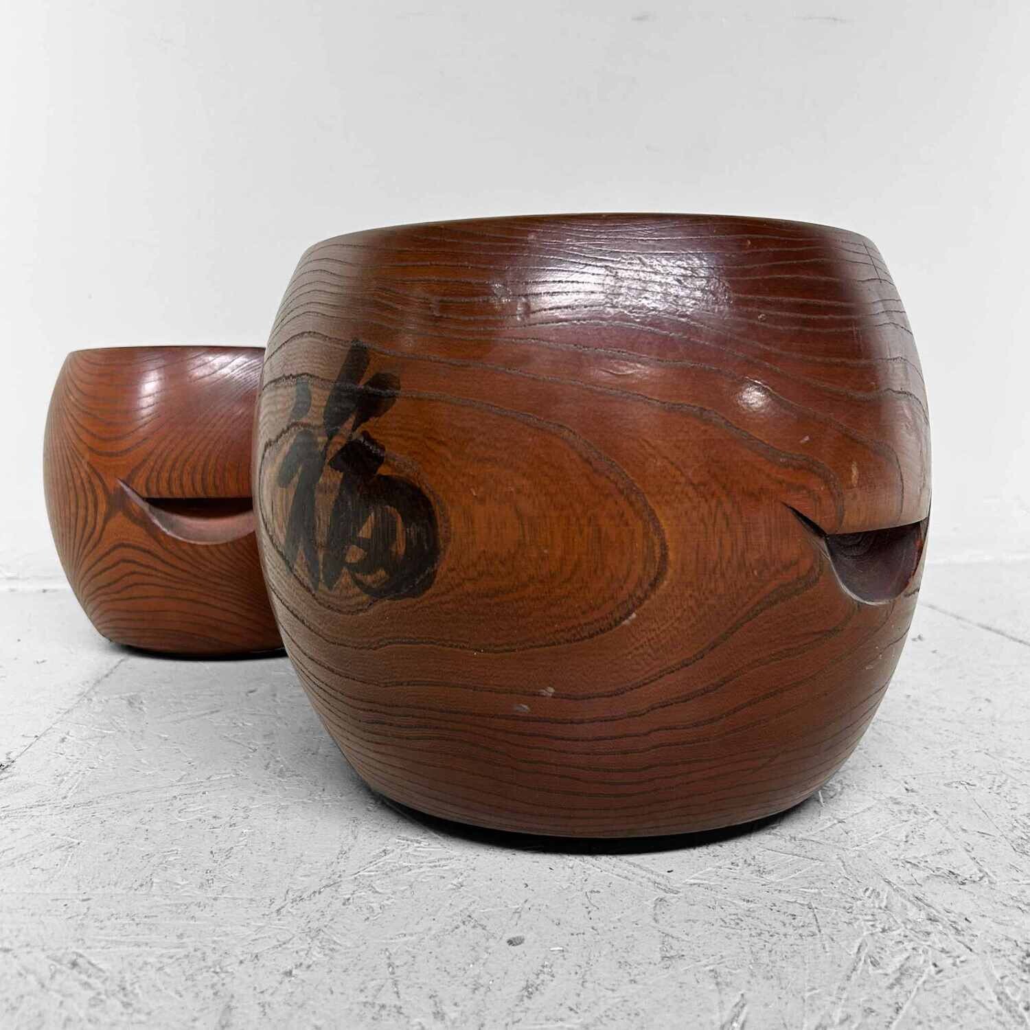 Set Massief Houten Hibachi Zen Tempel Japan jaren '20