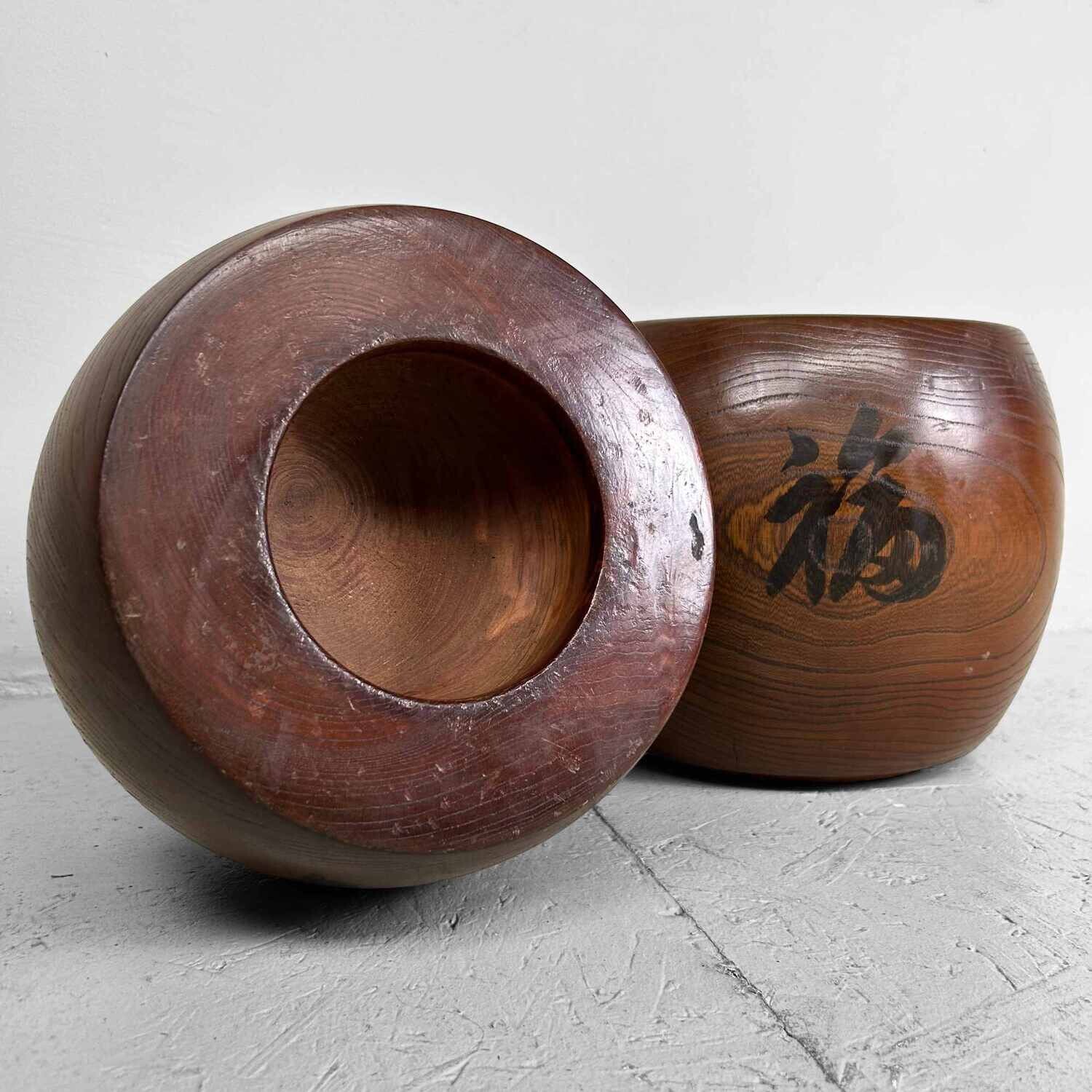 Set Massief Houten Hibachi Zen Tempel Japan jaren '20