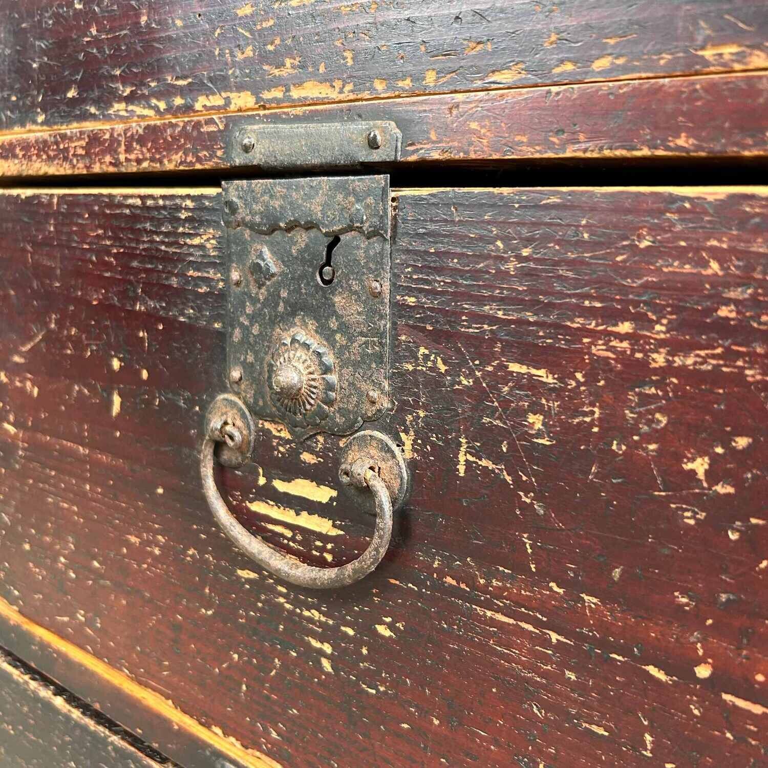 Japanese Chest of Drawers Tansu from the Meiji Period