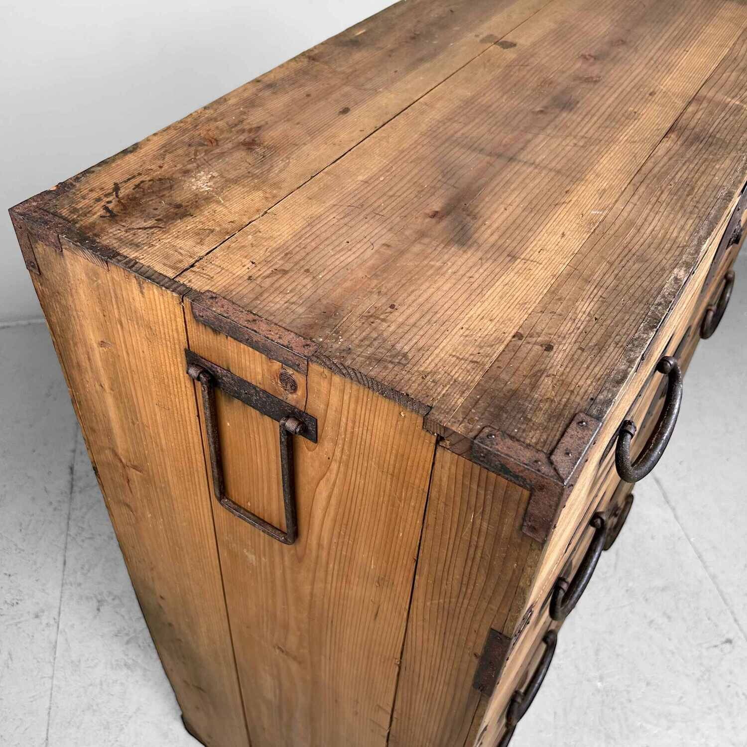 Japanse Kimono Tansu Ladekast, Meiji.