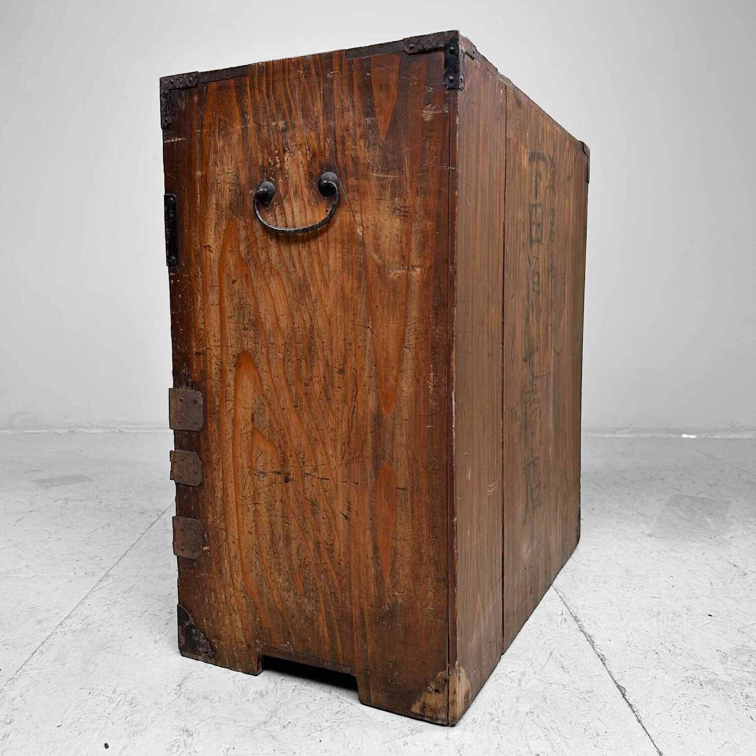 Authentic Japanese Shop Cabinet Tansu from the Meiji period
