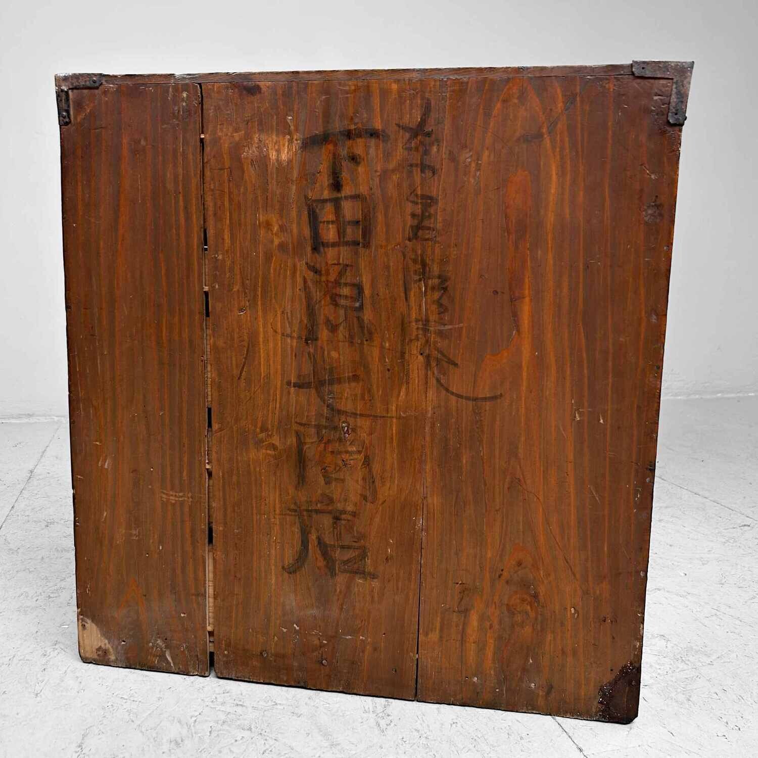 Authentic Japanese Shop Cabinet Tansu from the Meiji period