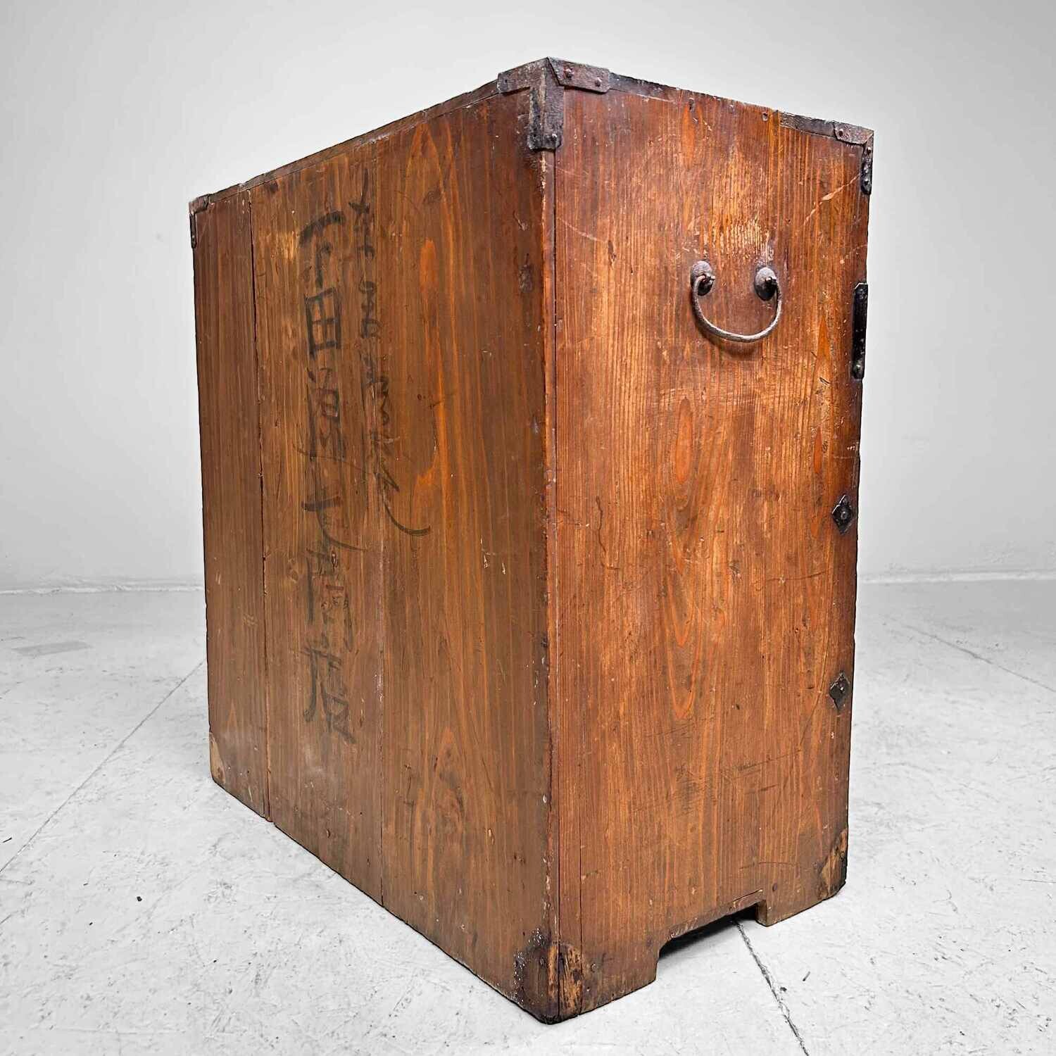 Authentic Japanese Shop Cabinet Tansu from the Meiji period