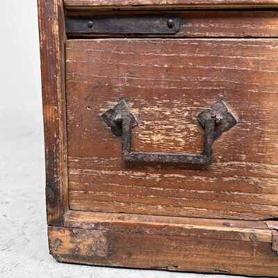 Authentic Japanese Shop Cabinet Tansu from the Meiji period