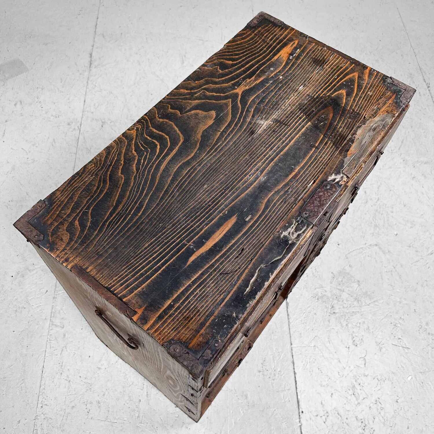 Authentic Japanese Shop Cabinet Tansu from the Meiji period