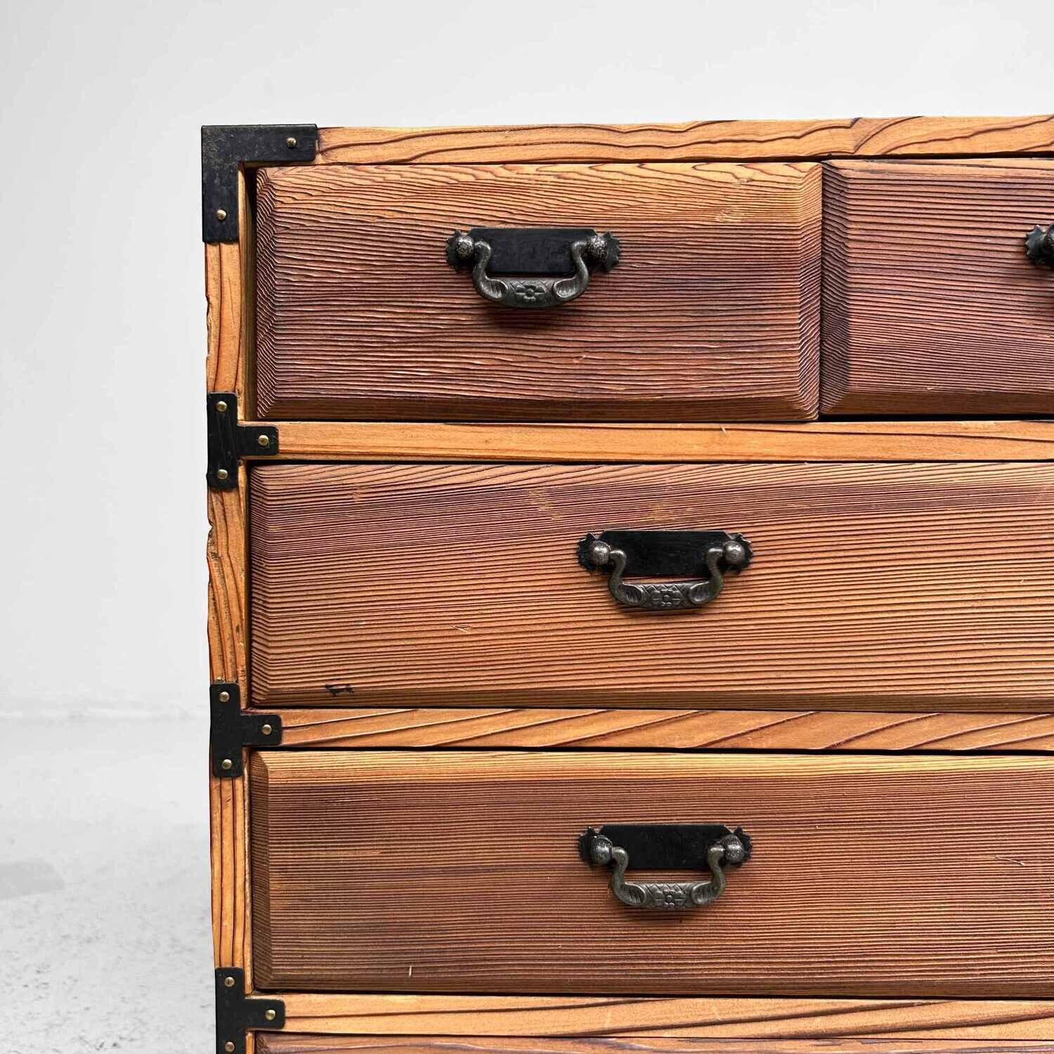 Vintage Tansu Juwelenkastje Shōwa jaren '70.