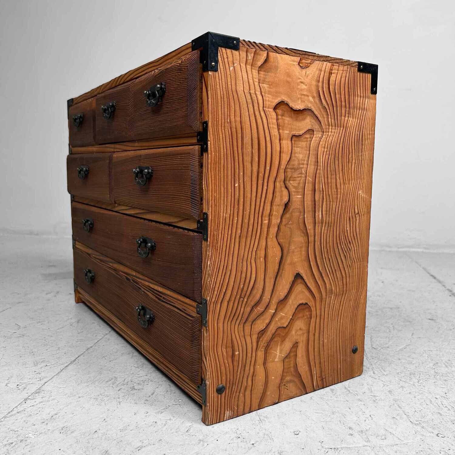 Vintage Tansu Juwelenkastje Shōwa jaren '70.