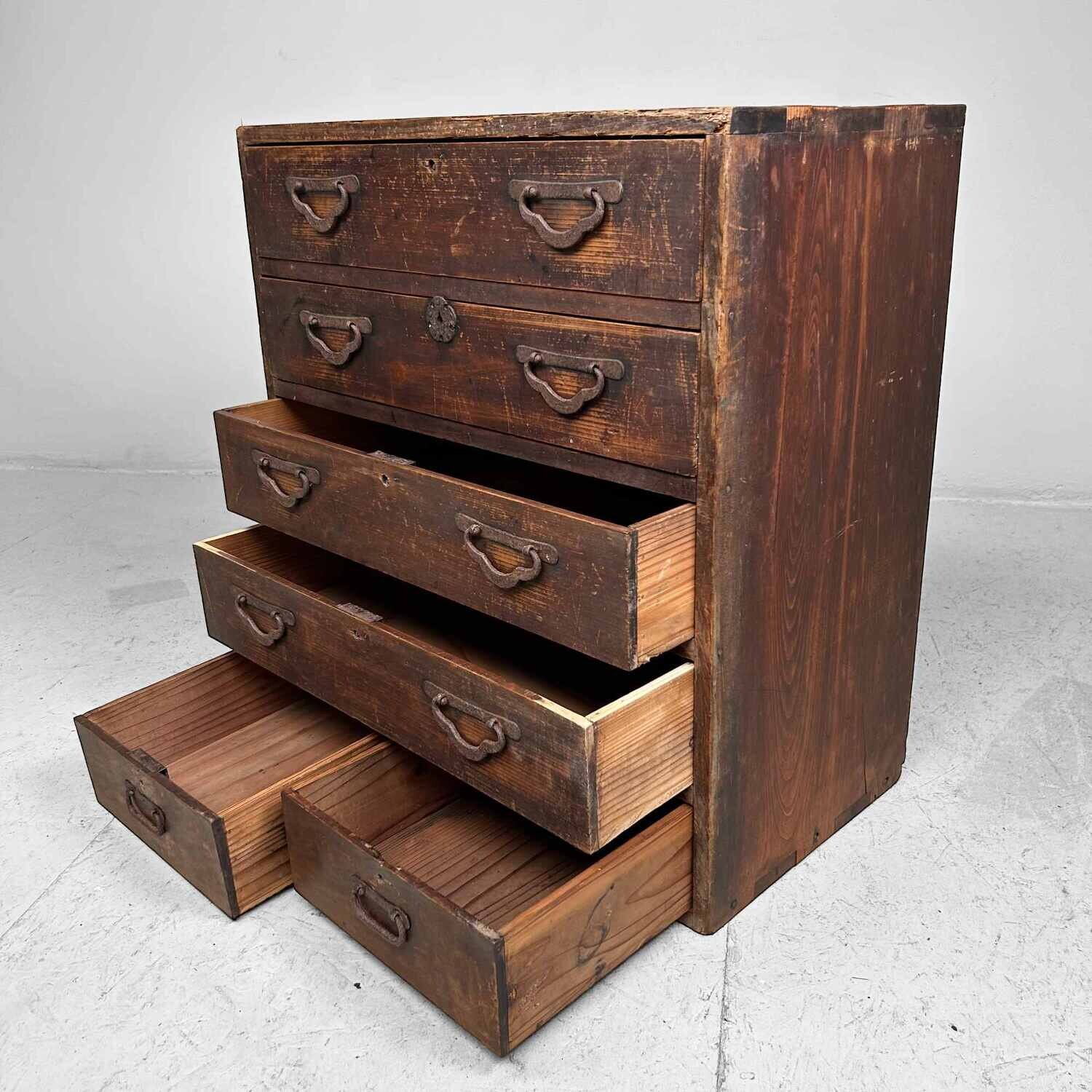 Japanse Tansu Ladekast, Meiji periode.