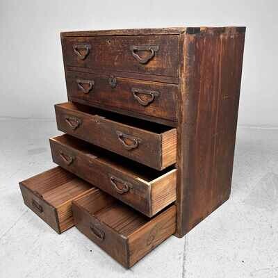 Japanese Tansu Drawer Cabinet, Meiji Period.