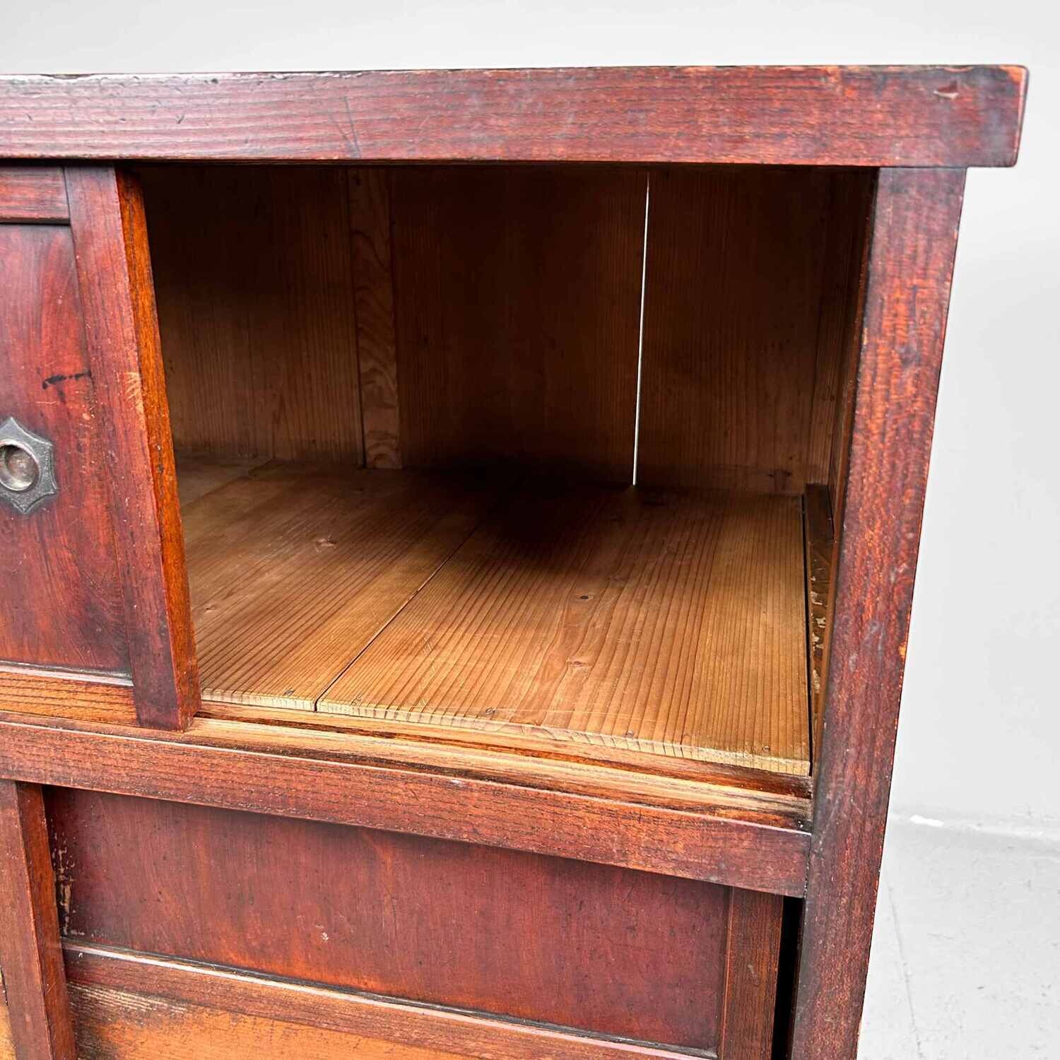 Japanse Traditionele Opberg Tansu Meiji periode