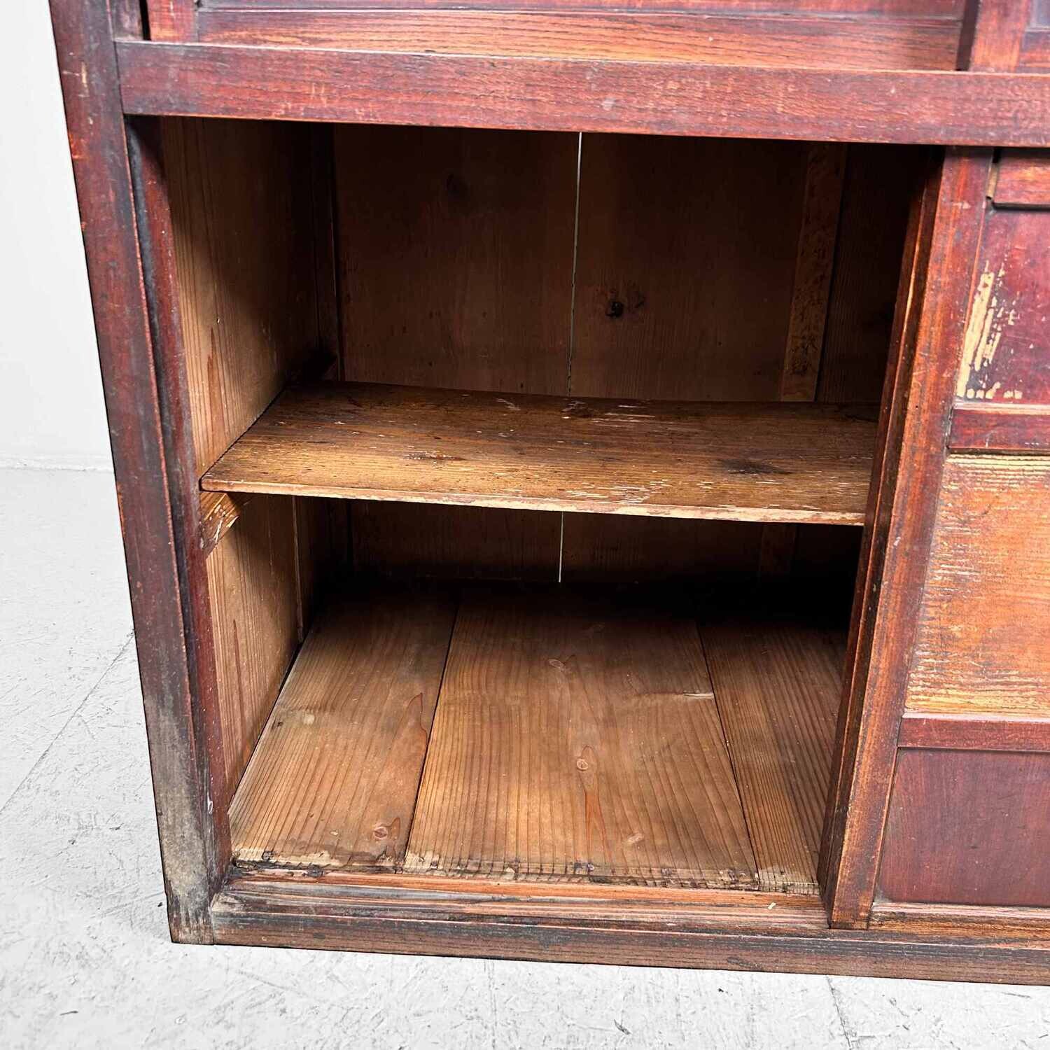 Japanse Traditionele Opberg Tansu Meiji periode