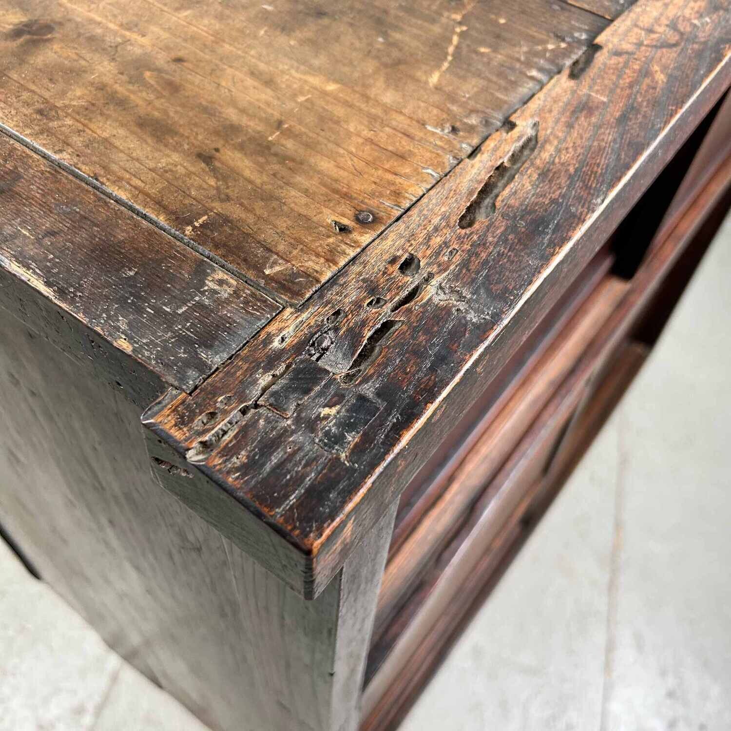 Japanse Traditionele Opberg Tansu Meiji periode