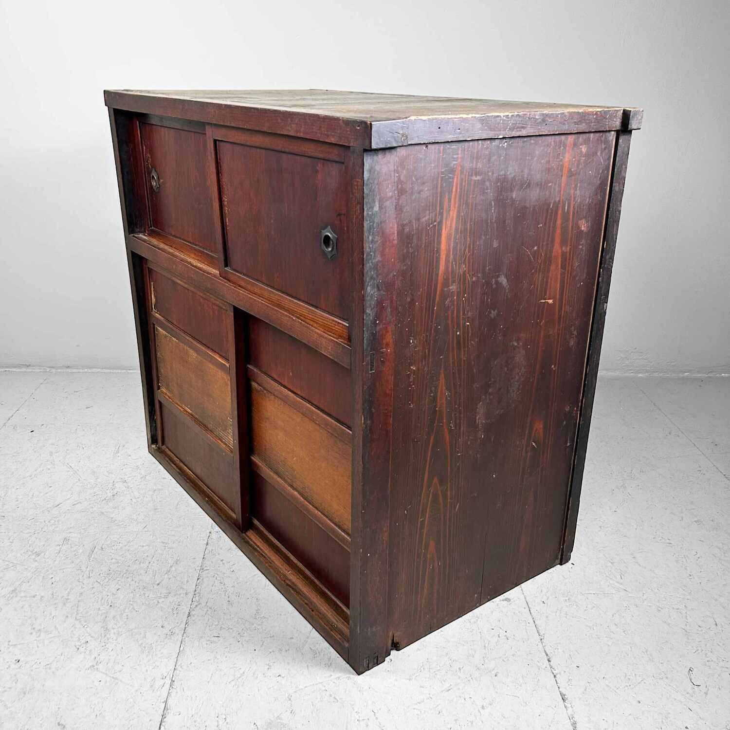 Japanse Traditionele Opberg Tansu Meiji periode