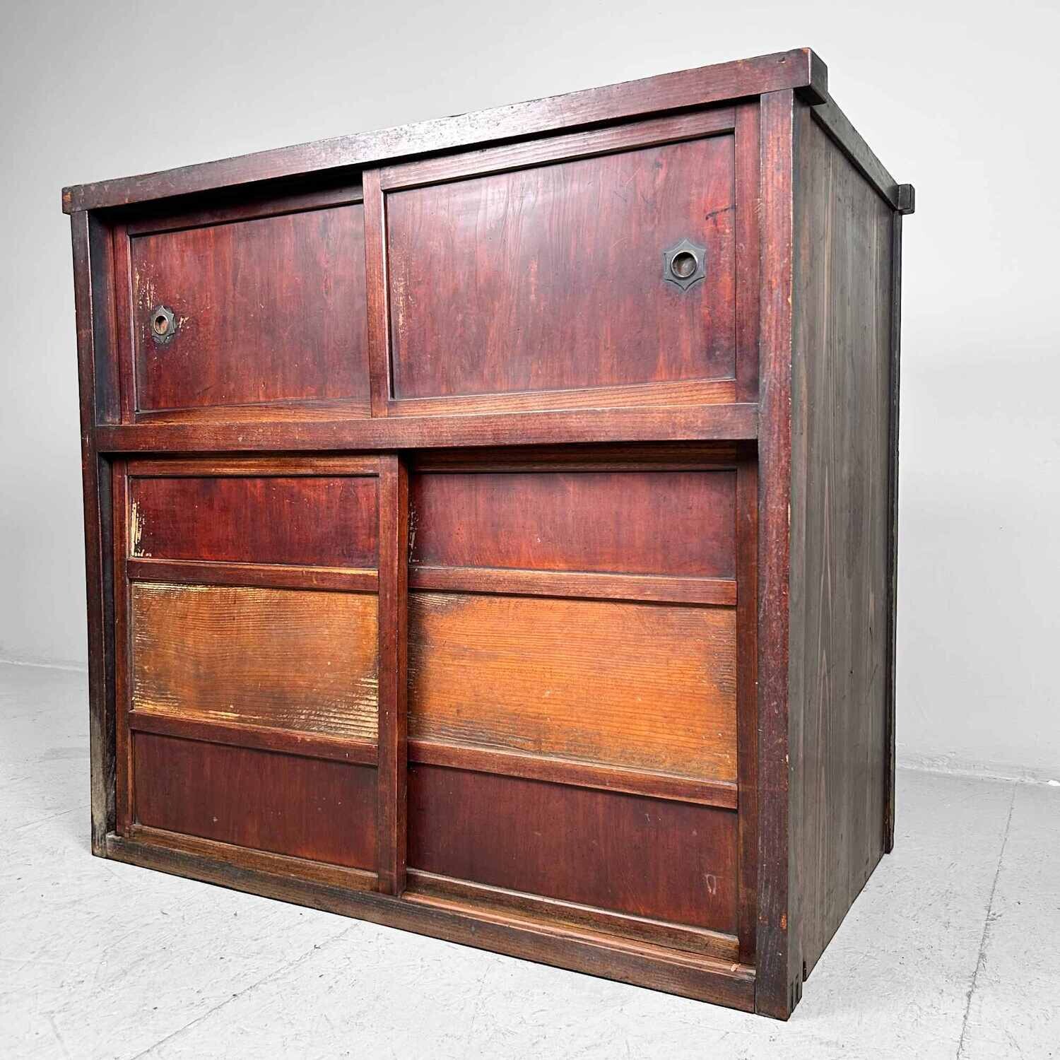 Japanse Traditionele Opberg Tansu Meiji periode