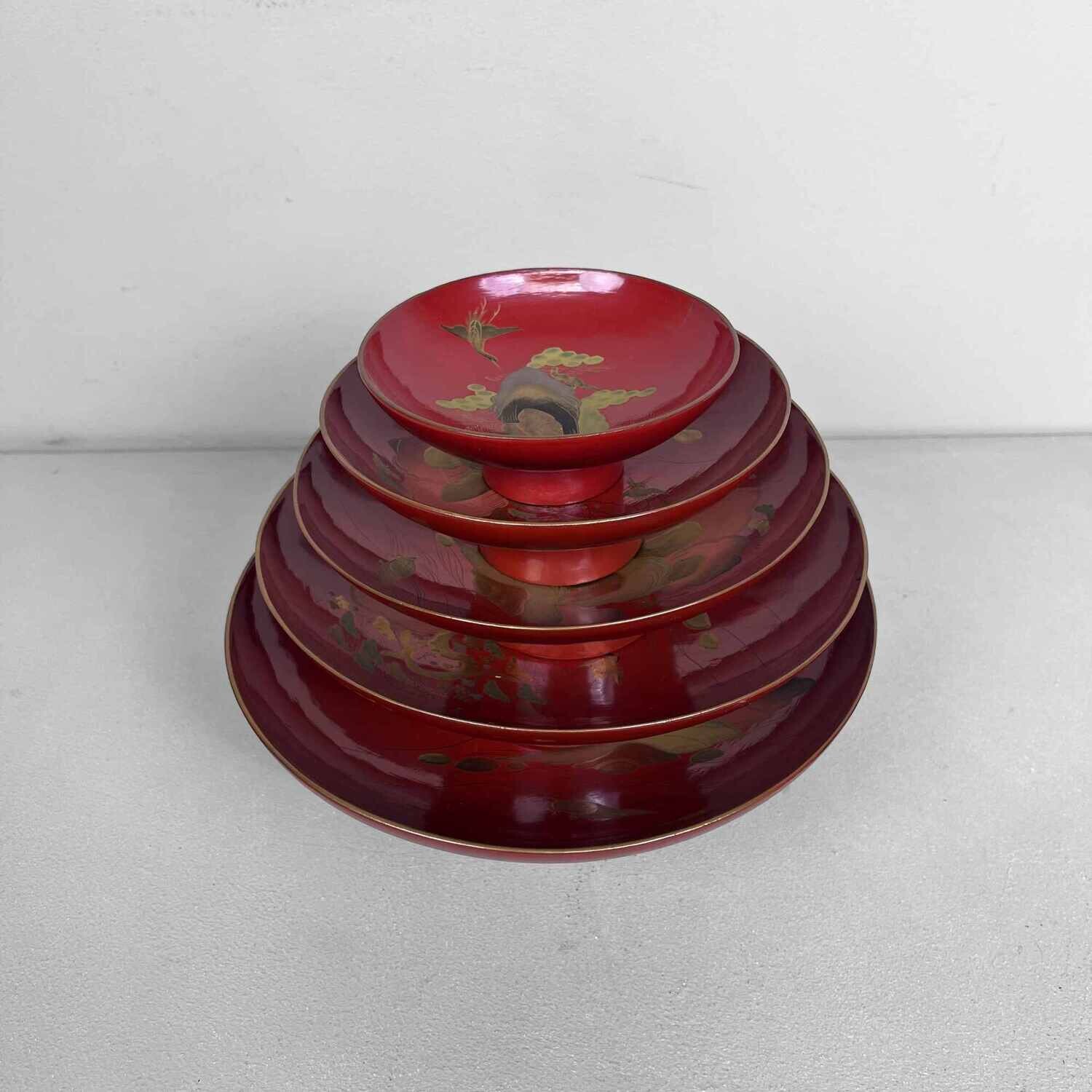 Sakazuki Maki-e 蒔絵 Lacquerware Meiji Period Japan