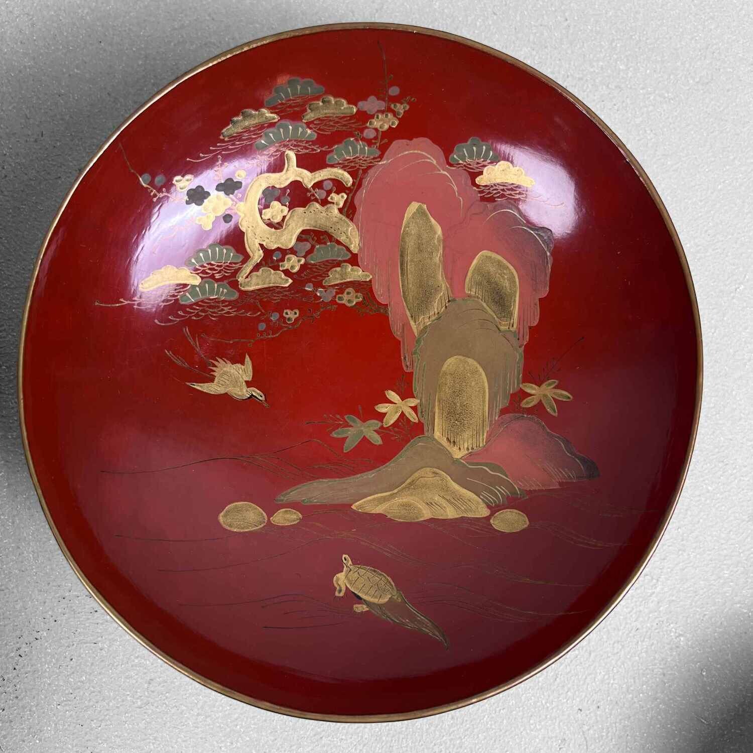Sakazuki Maki-e 蒔絵 Lacquerware Meiji Period Japan