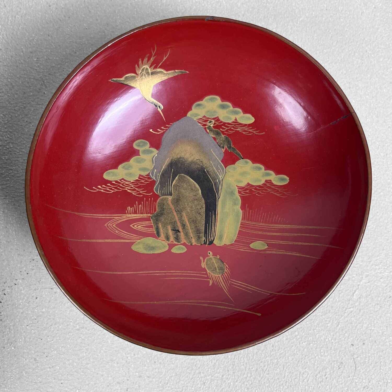 Sakazuki Maki-e 蒔絵 Lacquerware Meiji Period Japan