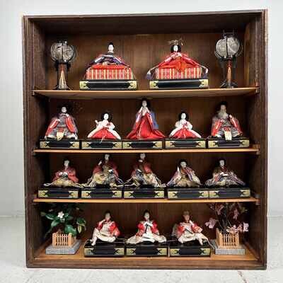 Traditionele Hina Matsuri Poppen set -Meiji- Japan