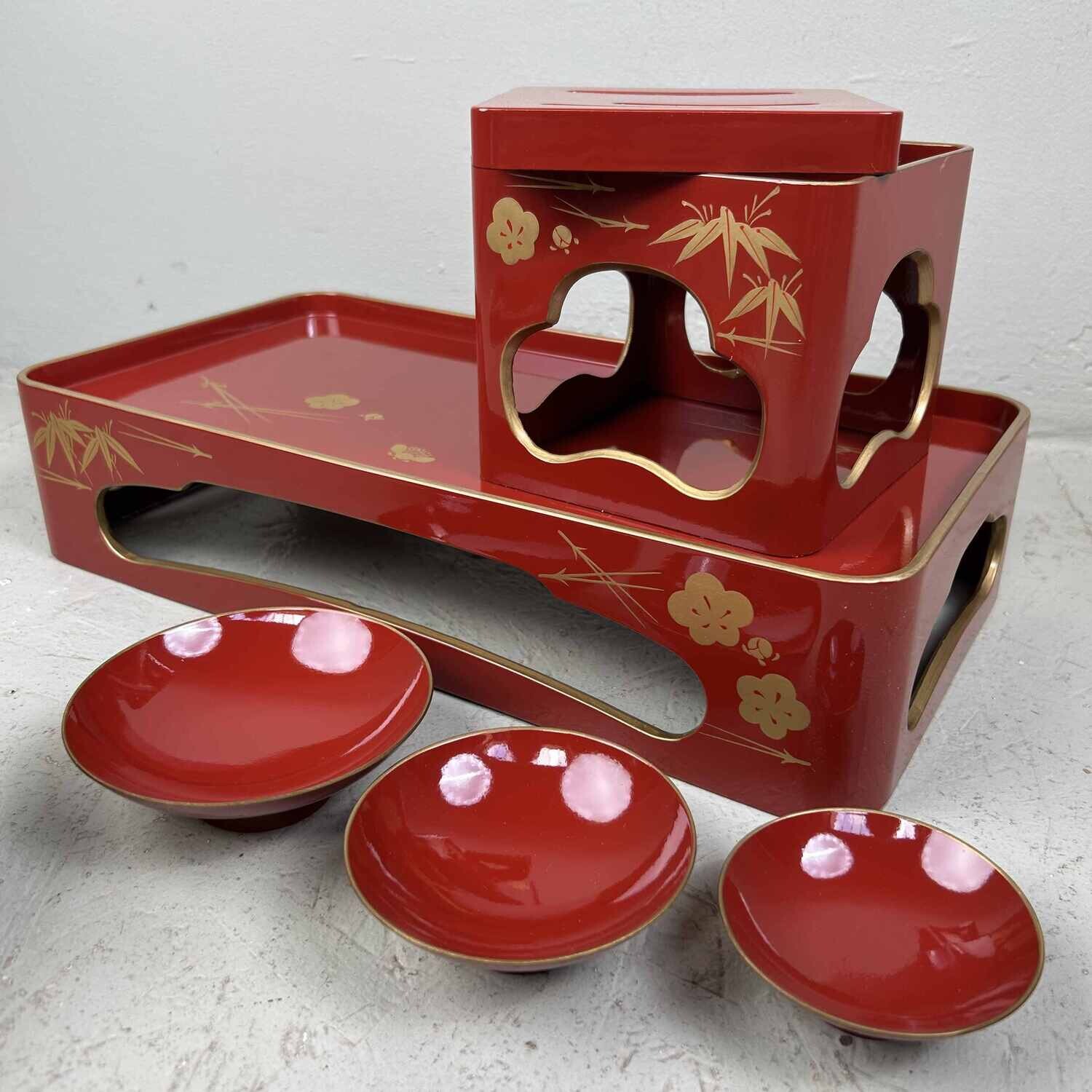 Nieuwjaar Sake set Shuki Otoso, jaren '80, Japan