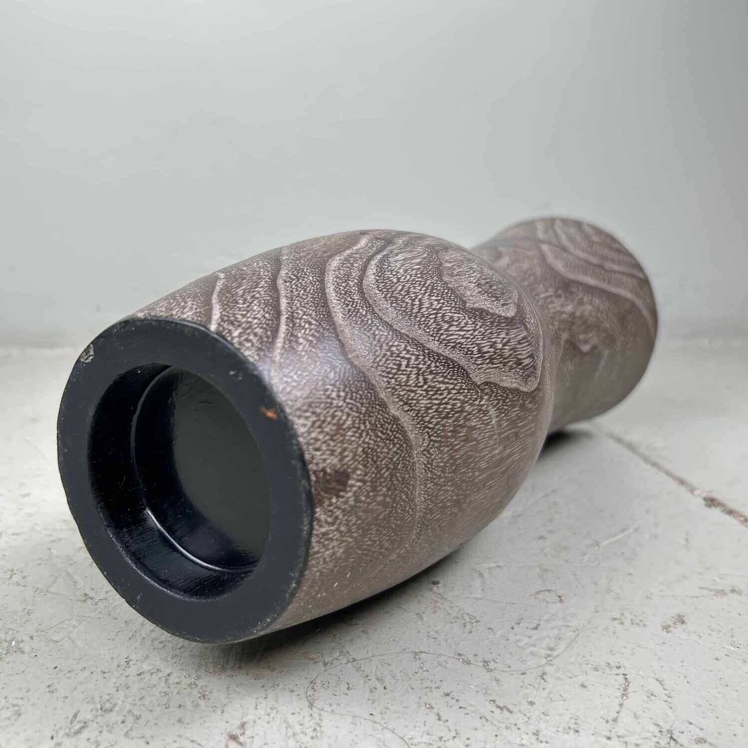 Wooden Vintage Ikebana Vase from the 1980s, Japan.