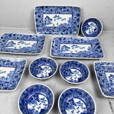 Vintage Set Sushi Sashimi Mino Ware, jaren '80