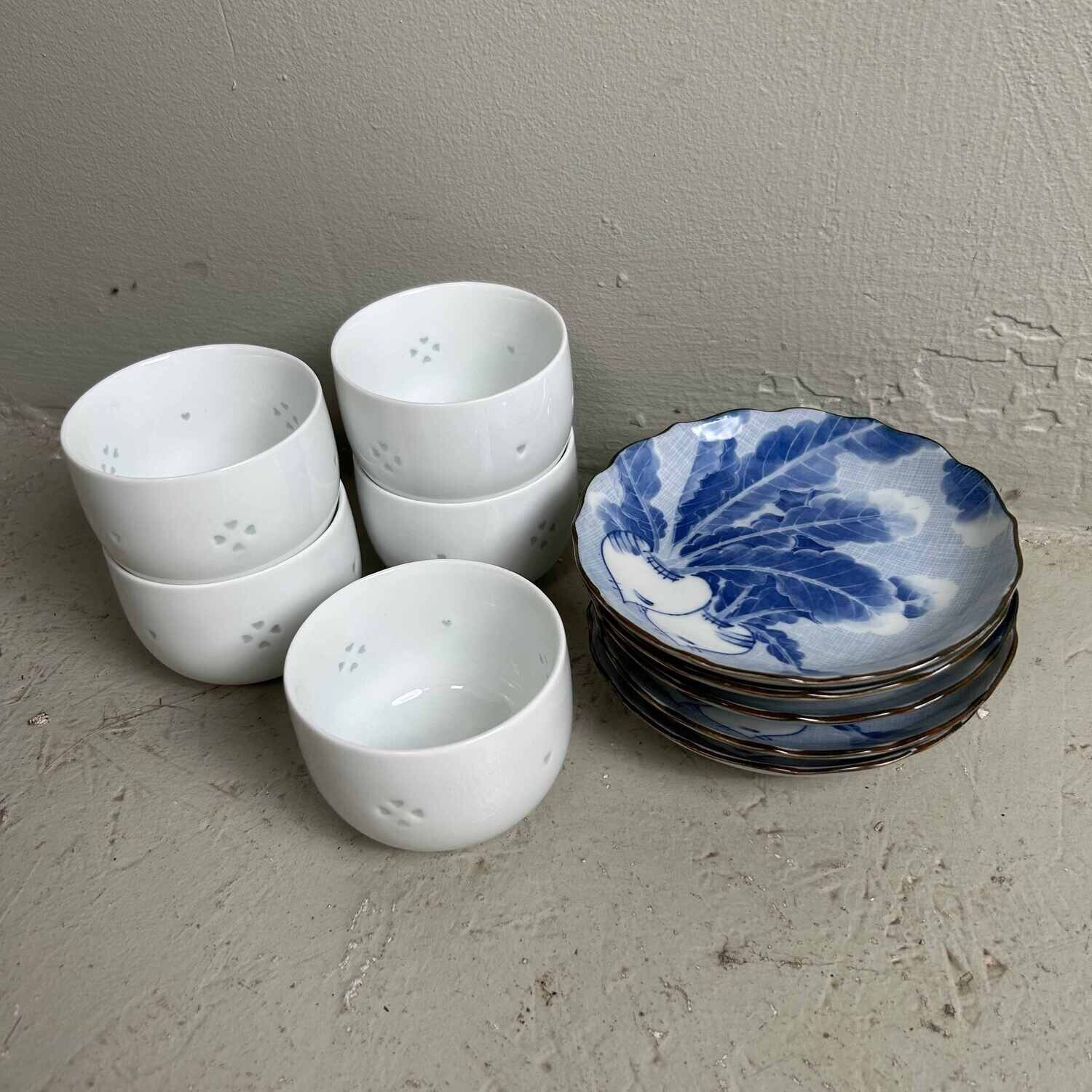 Vintage Arita porselein (有田焼) Thee Set jaren '80, Japan.