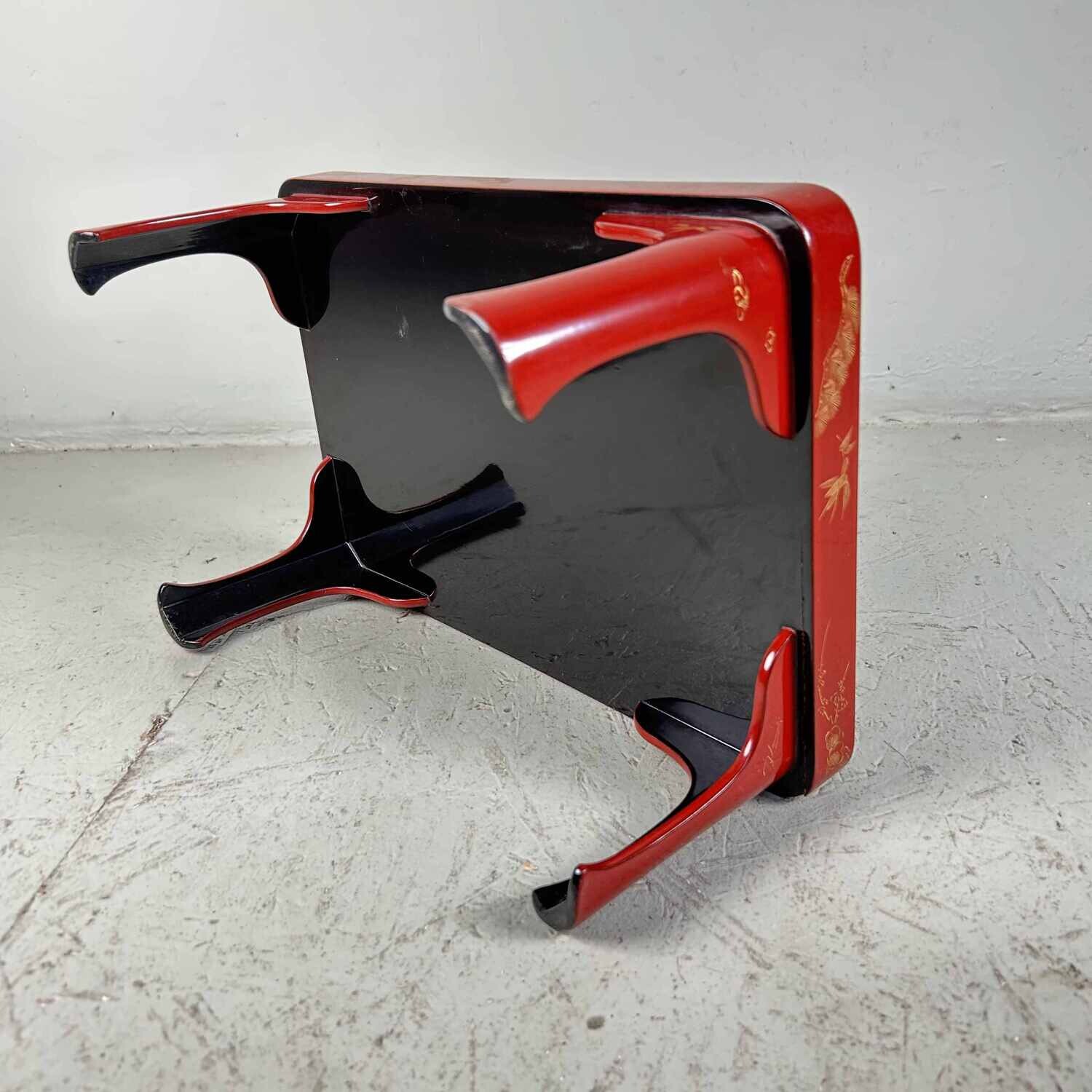 Shu-Nuri Dinner Set Ozen お膳, Taisho Period, Japan