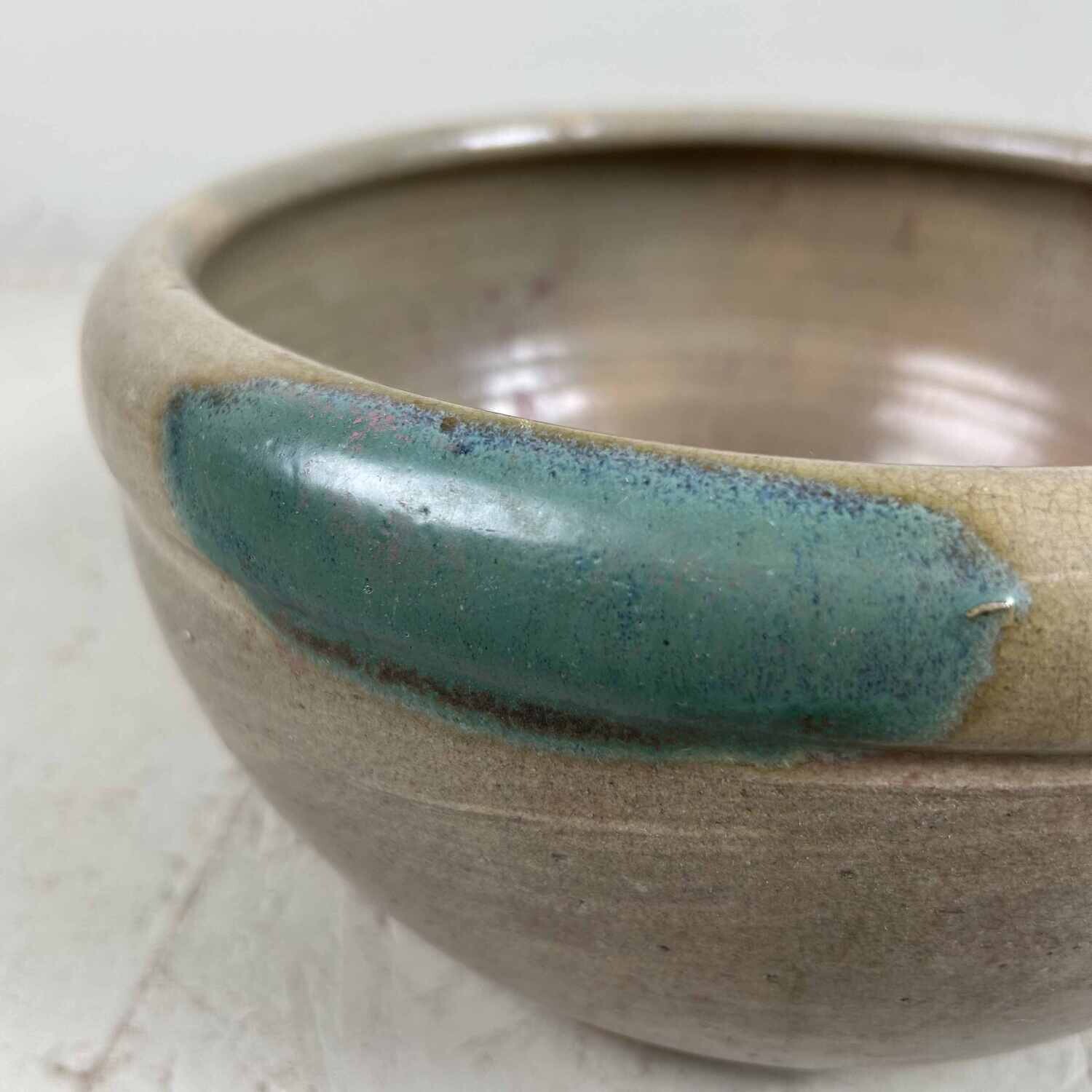 Aardewerken 'Wood Fired' Geglazuurde Kom vroege Shōwa Japan