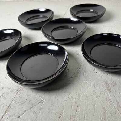 Japanse Utsuwa (器) Lakwerk Houten borden set (6) Meiji-periode