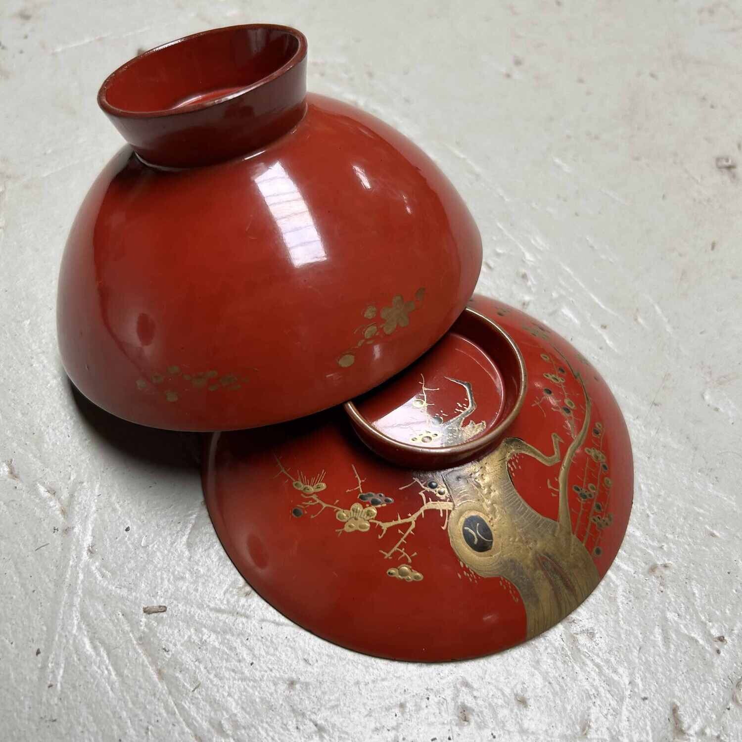 Urushi Maki-e Rijstkom Sakura Japan (1912-1926)