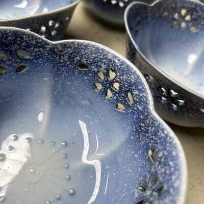 Arita (有田焼) Hasami (波佐見焼) bowl set, 1970s, Japan.