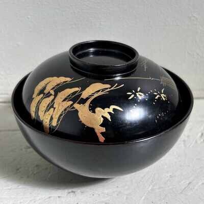 Set (3) Urushi Maki-e Rijstkommen Japan (1912-1926)