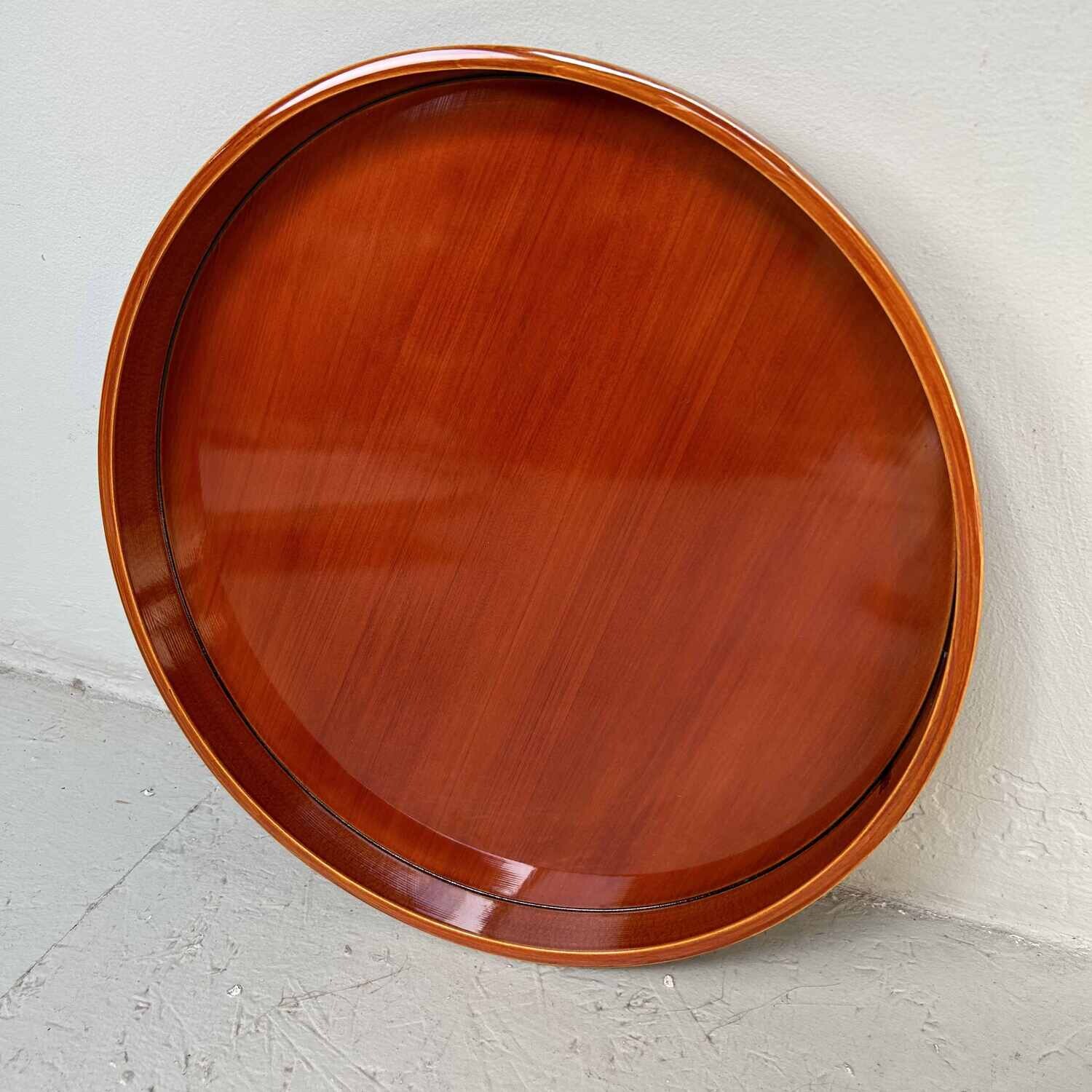 Japanese Shunkei-Nuri (春慶塗り) tray from the '50s-'60s.