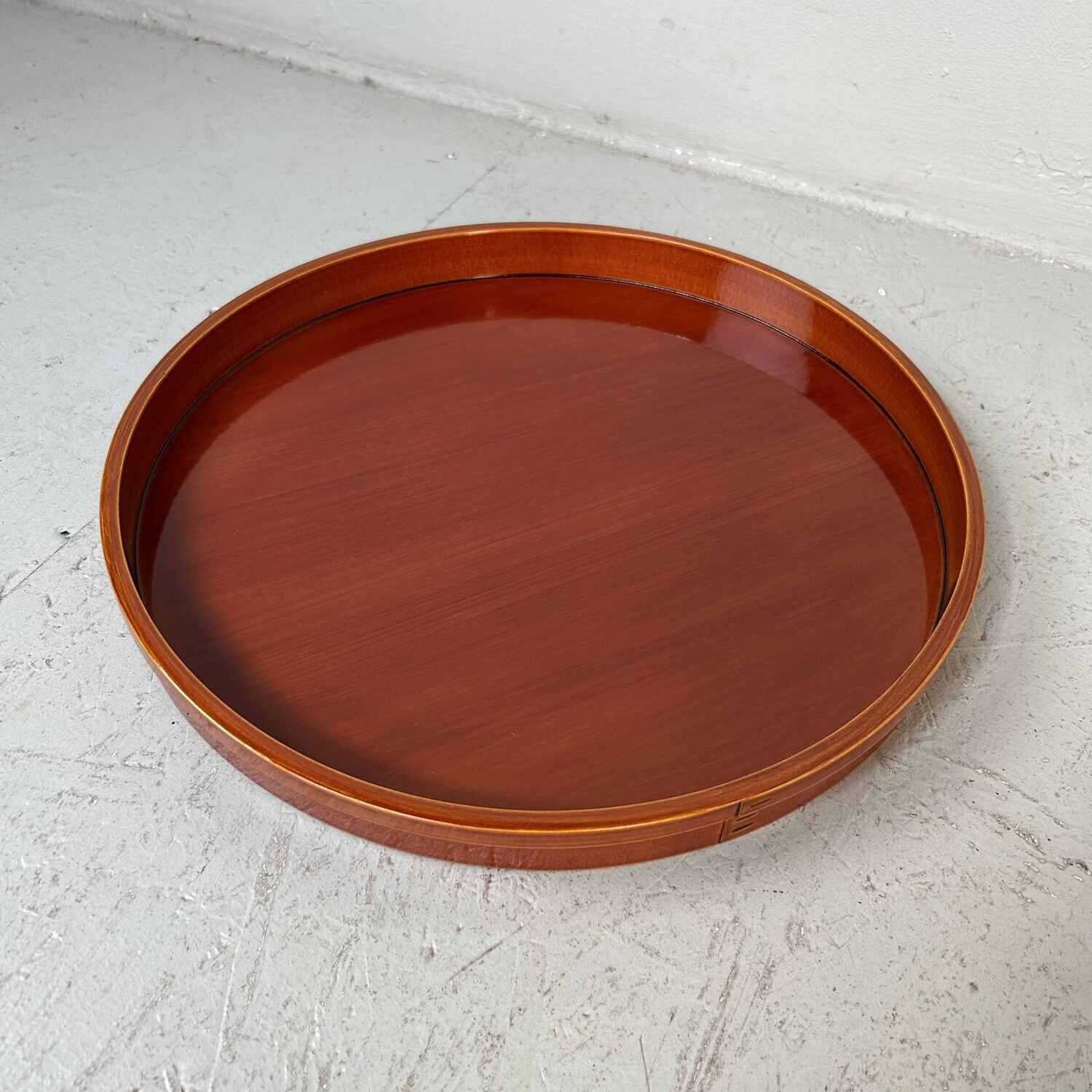 Japanese Shunkei-Nuri (春慶塗り) tray from the '50s-'60s.