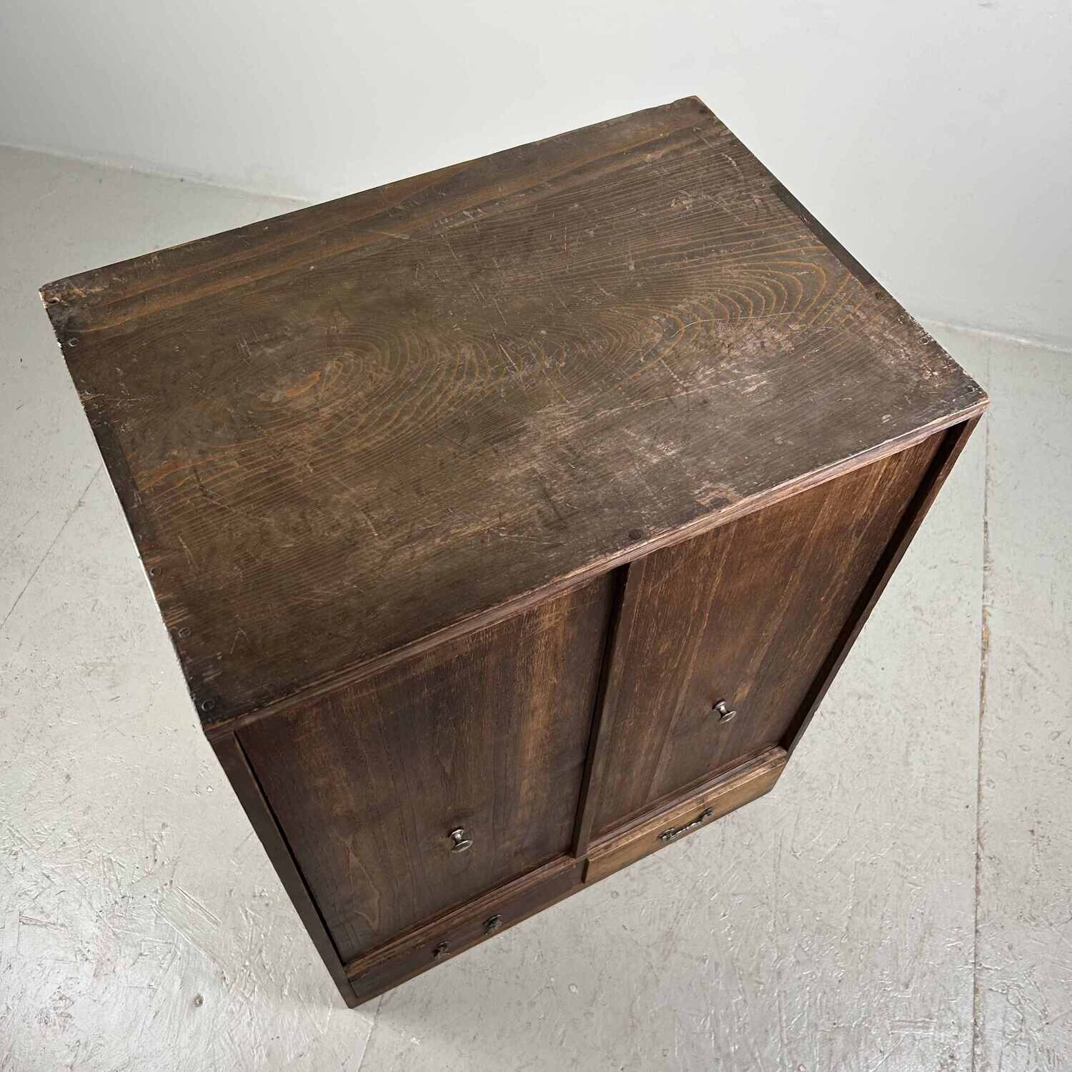 Traditional Choba Tansu Japanese Archive Cabinet Taishō 大正 Era