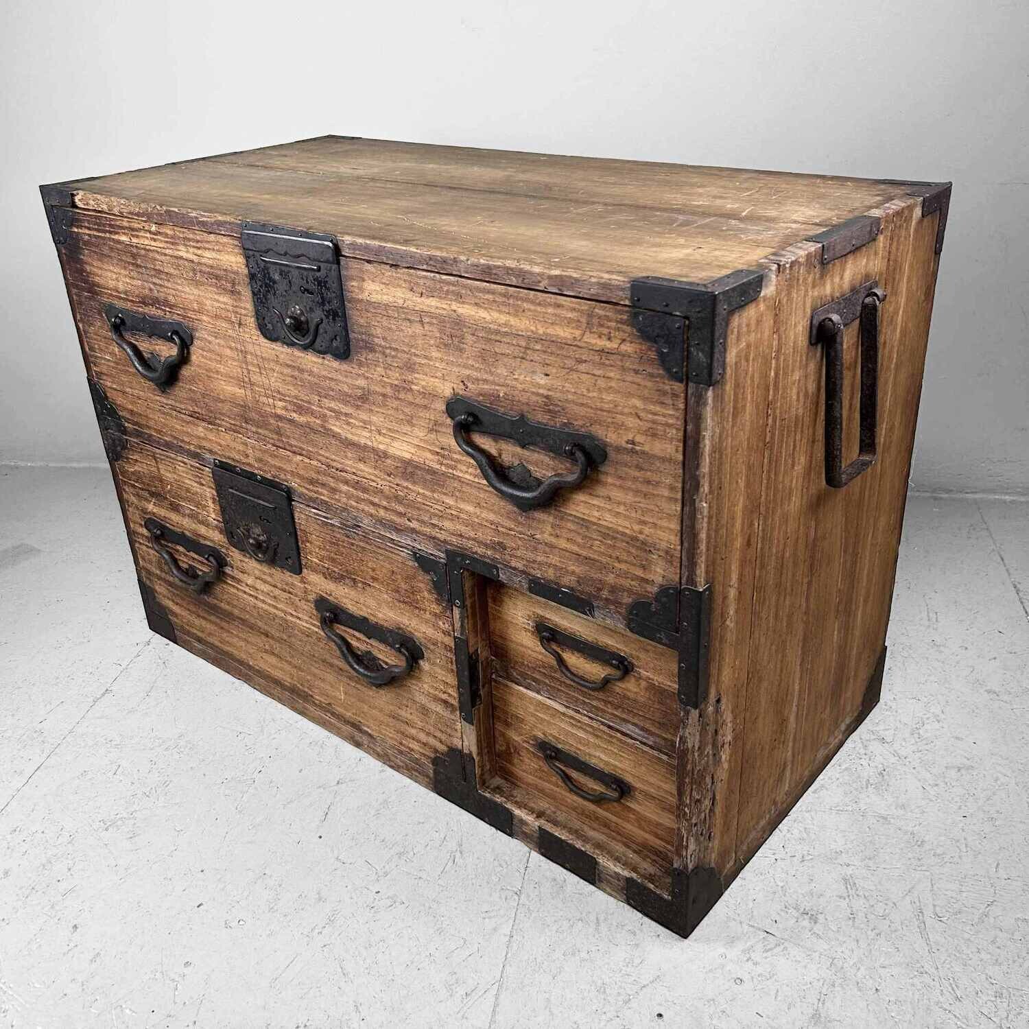 Lage Japanse Tansu Ladekast, Taishō [大正], Japan.