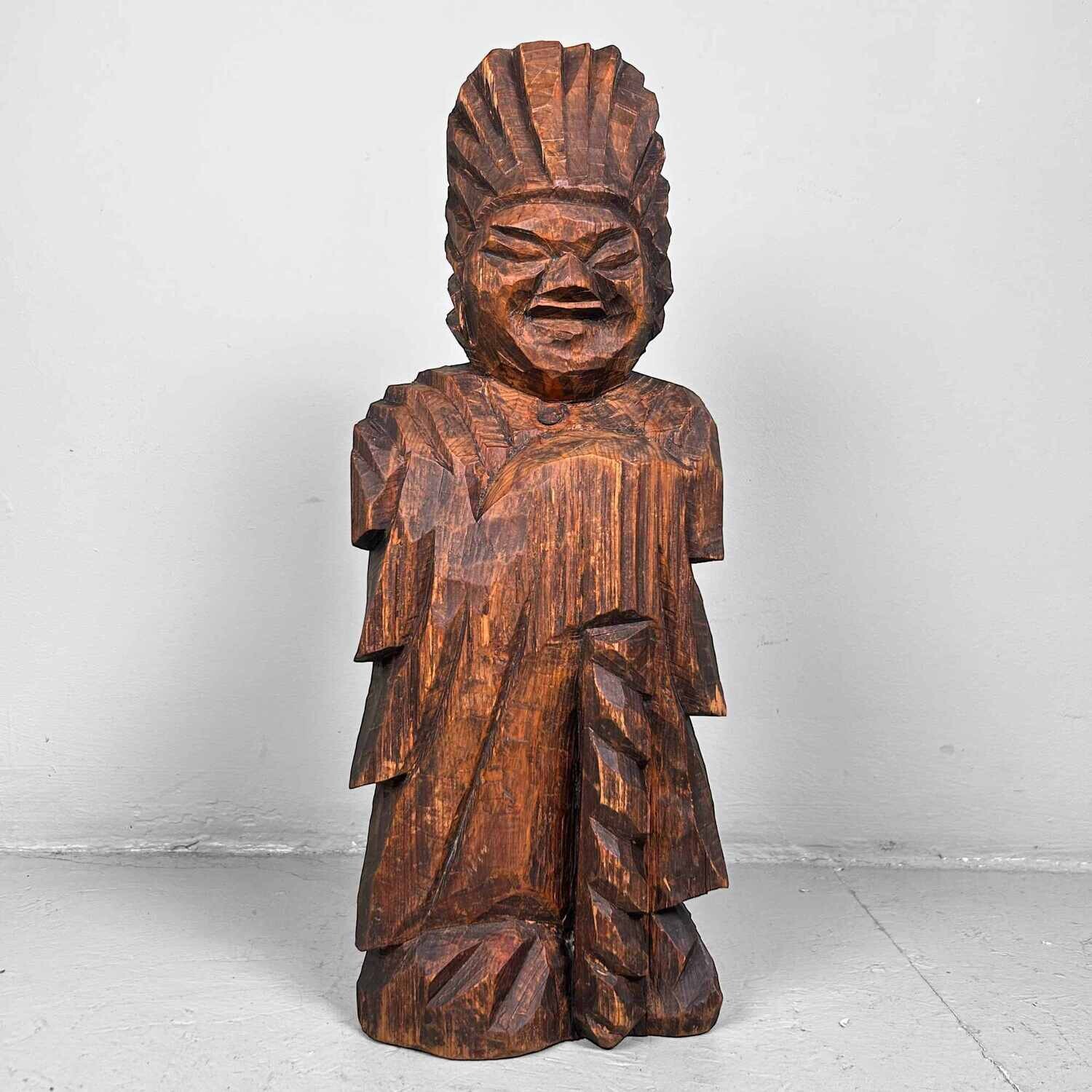 'God of Protection' Inami Woodcarving Taisho [大正] Japan.