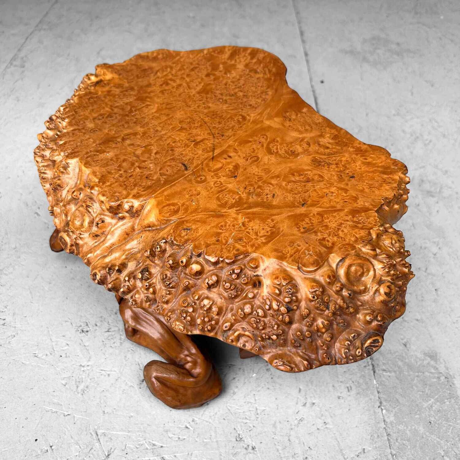 Mid Century Yakusugi (屋久杉​) Burl Wood Plant Stand Japan