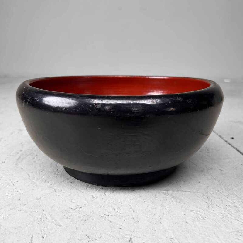 Wooden Urushi (漆) Bowl from Taishō [大正] Era, Japan.