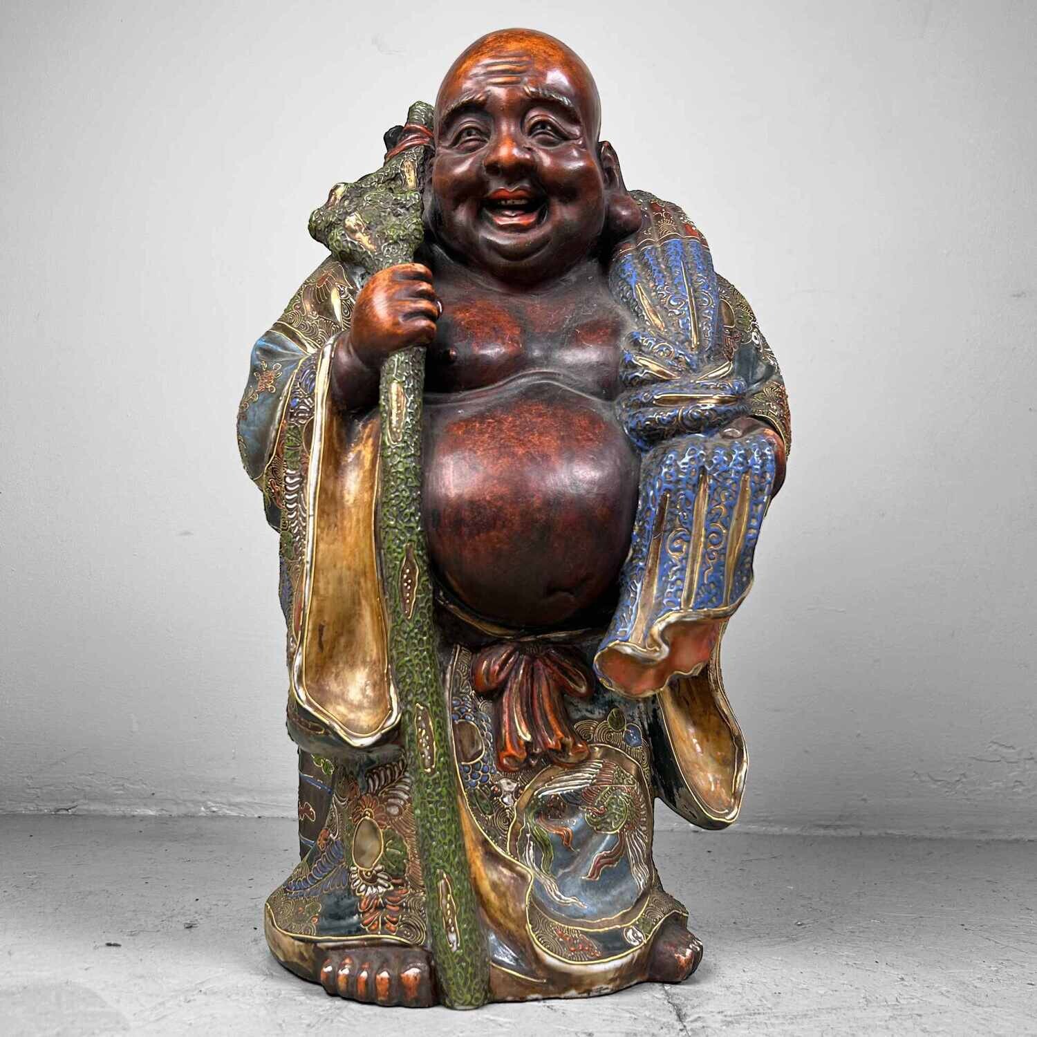 Kutani Ware 'Hotei' (布袋) Buddha, Japan 1930s
