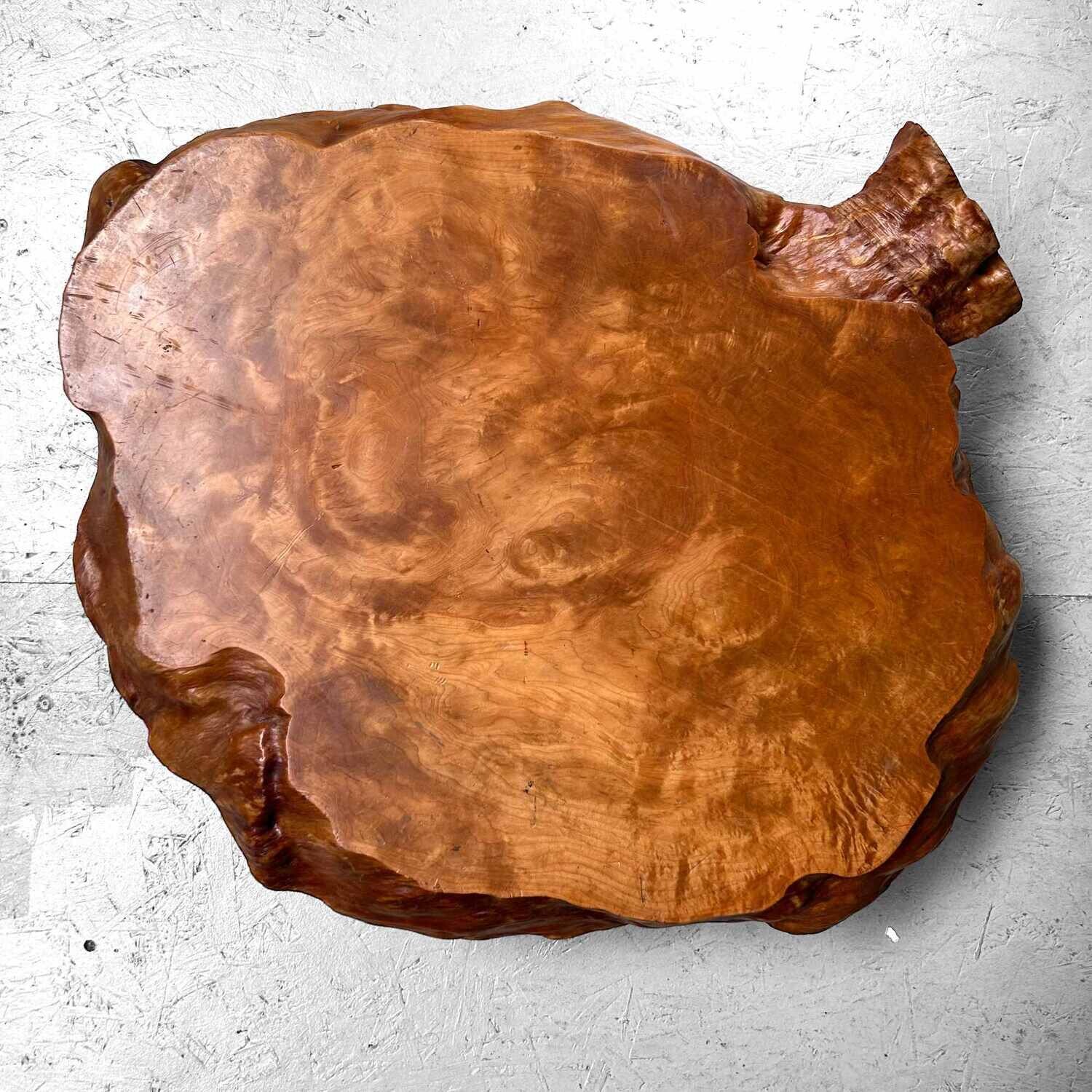 Yakusugi (屋久杉​) Burl Wood Plant Stand, Japan, jaren '50.