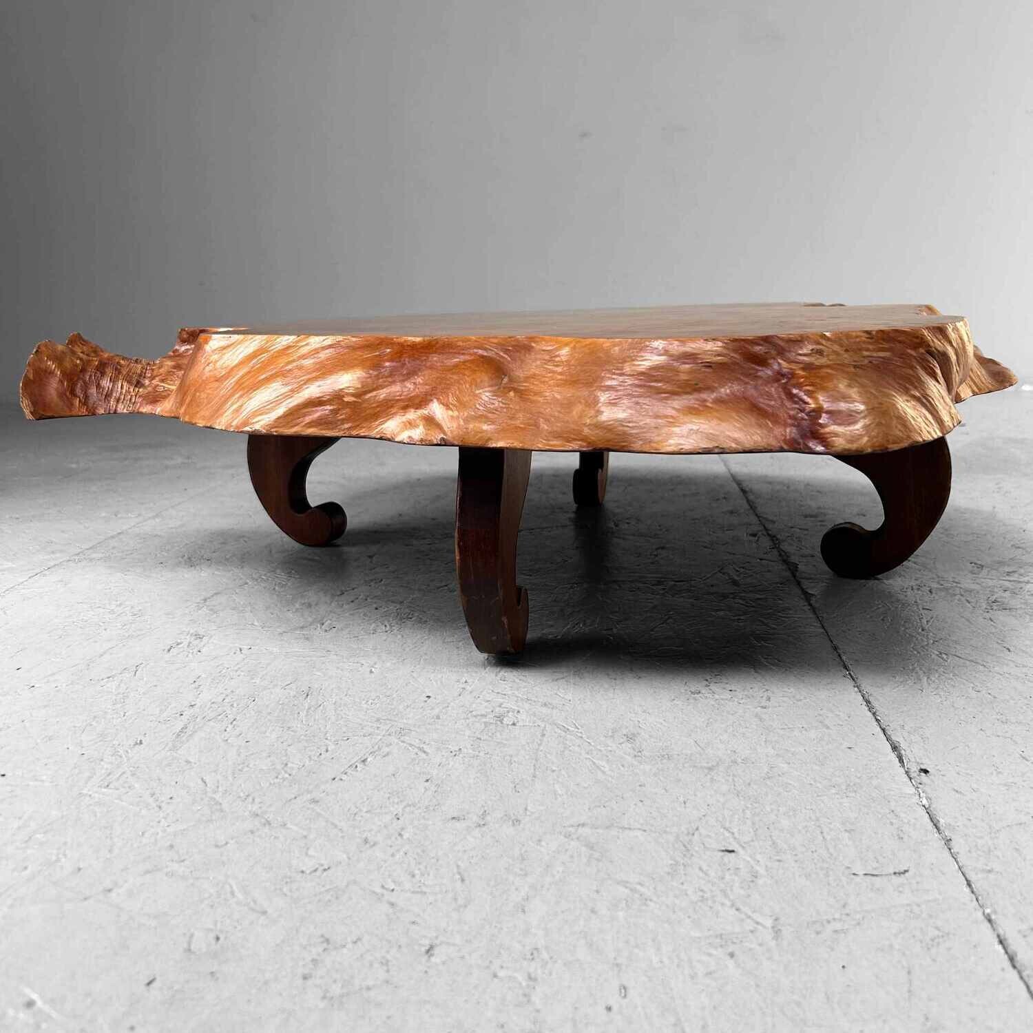 Yakusugi (屋久杉​) Burl Wood Plant Stand, Japan, jaren '50.