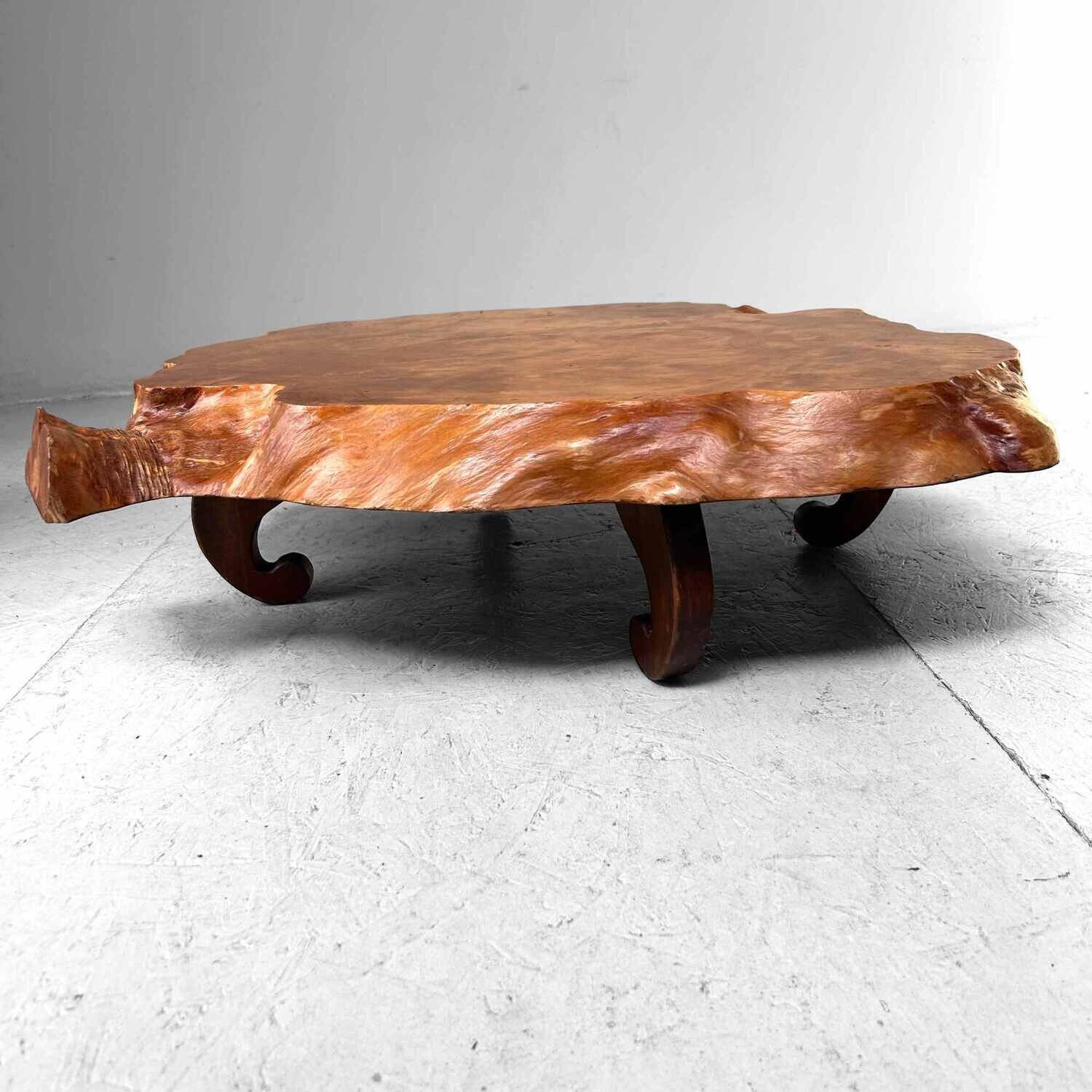 Yakusugi (屋久杉​) Burl Wood Plant Stand, Japan, jaren '50.